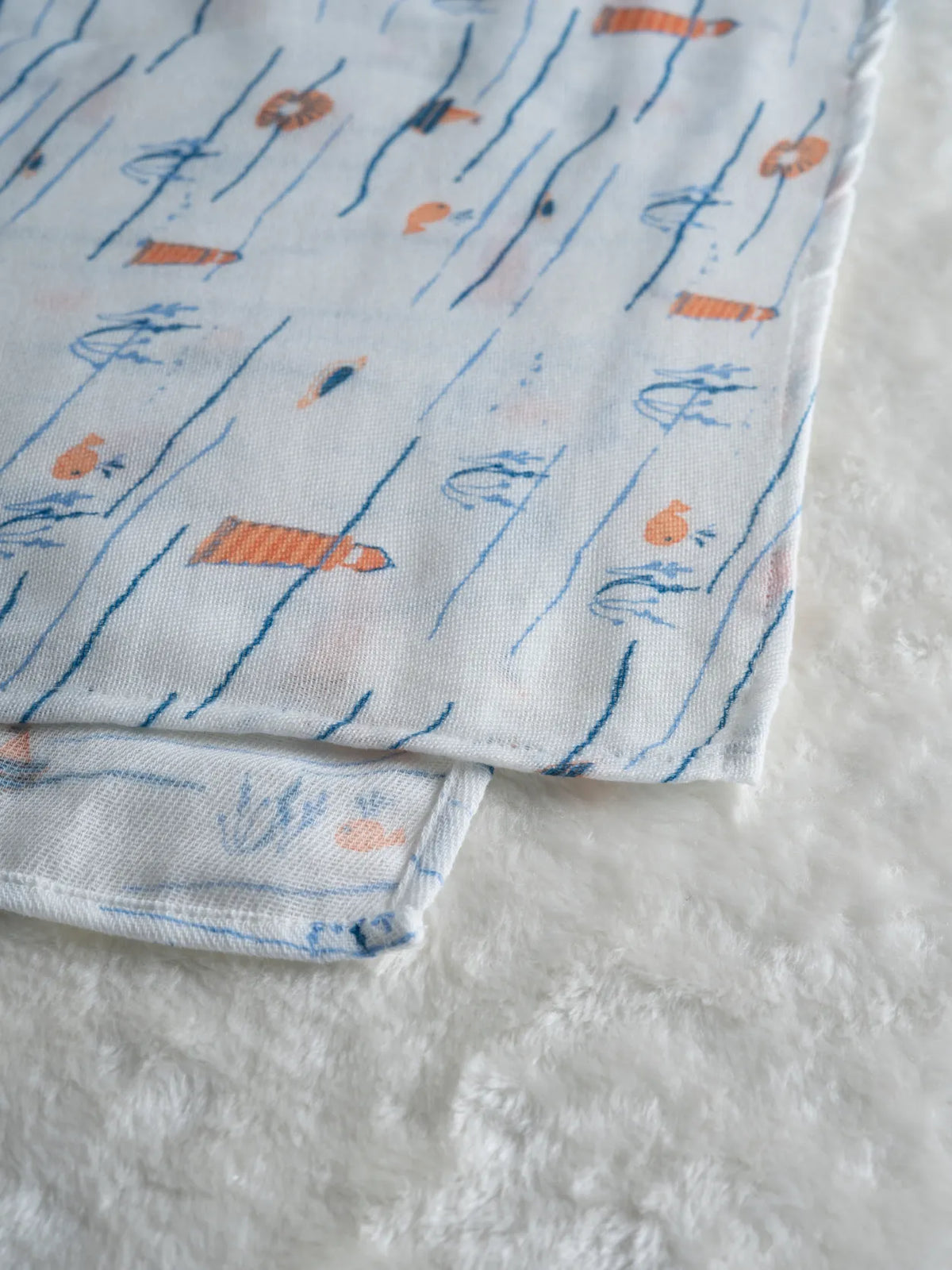 COTTON MUSLIN SWADLE WRAP 2PCS