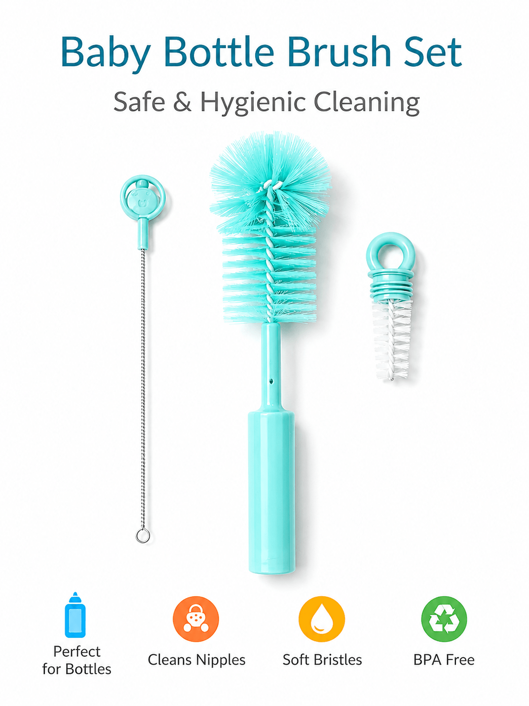 Baby Bottle Cleaning Brush Set