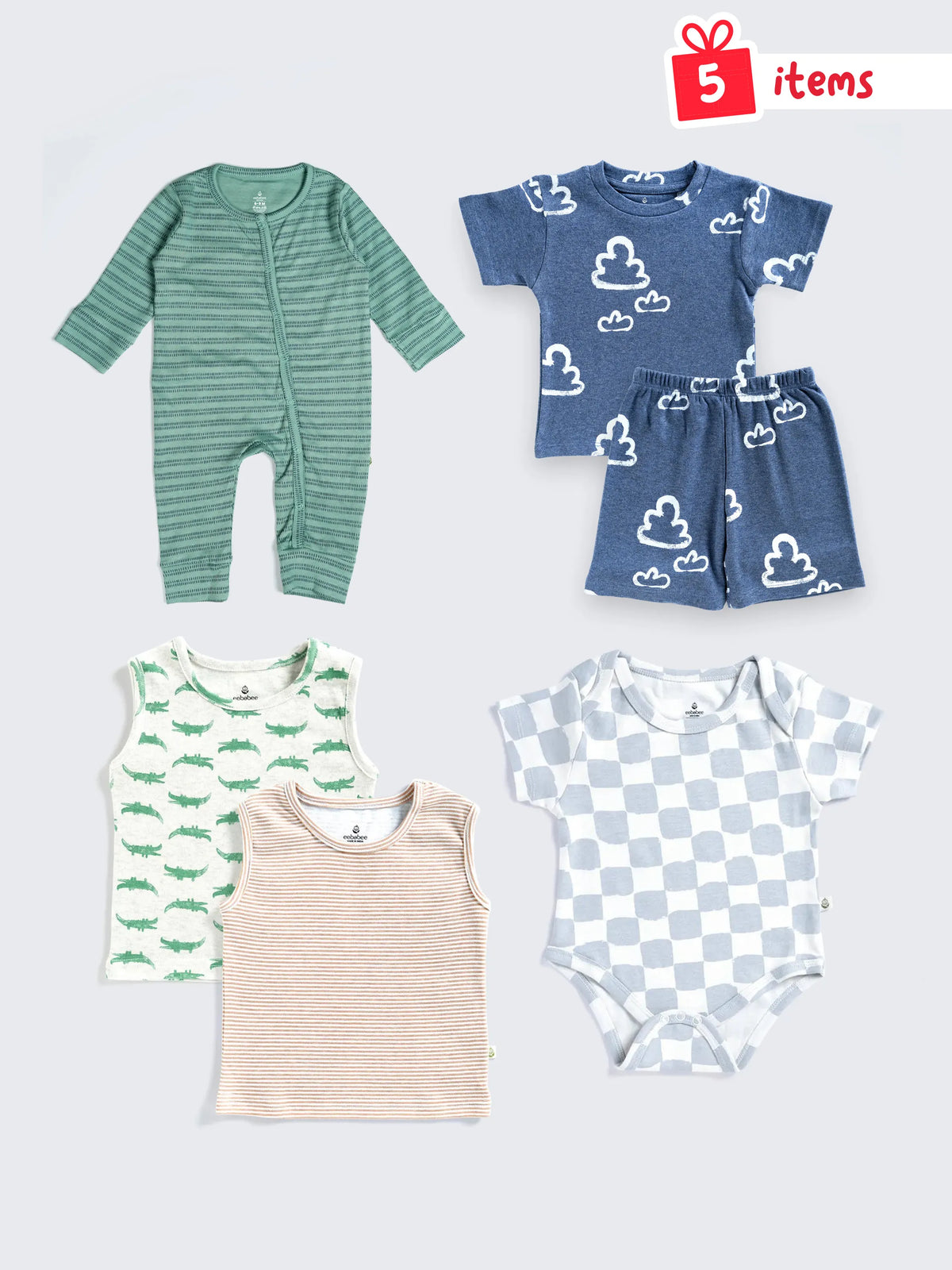Everyday Comfort 5-Item Babywear Bundle