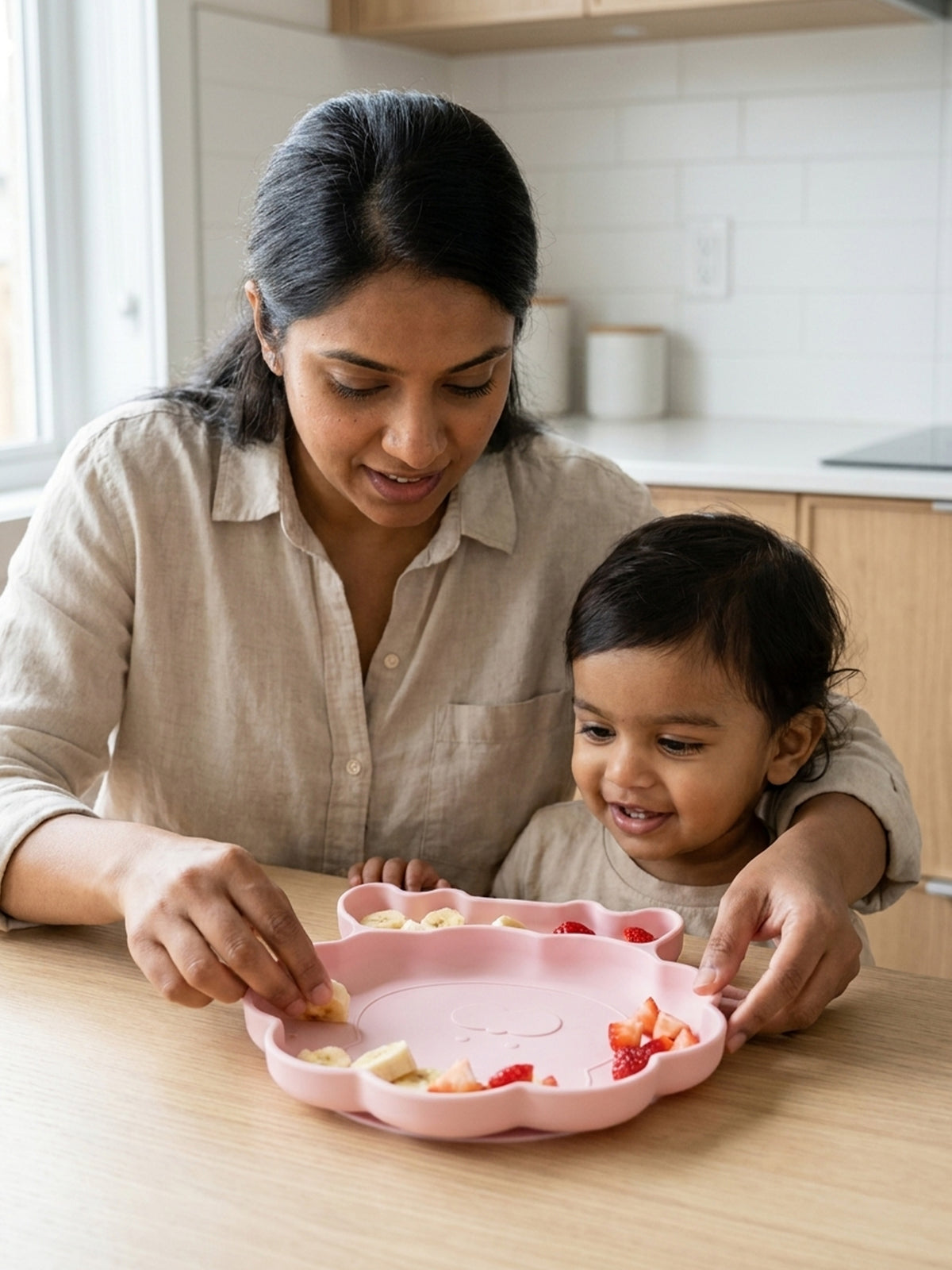 Silicone Dinner Plate - BPA-Free Baby Feeding Plate