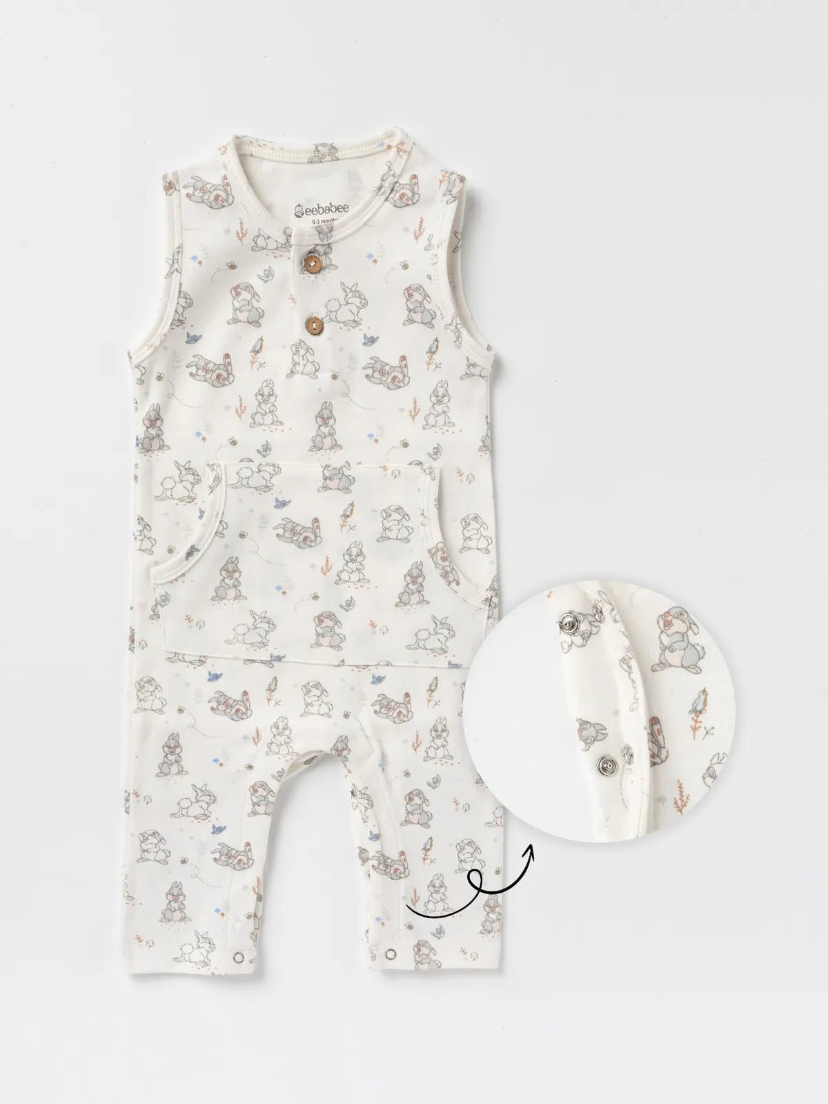 SOFT COTTON DUNGAREE SLEEVELESS