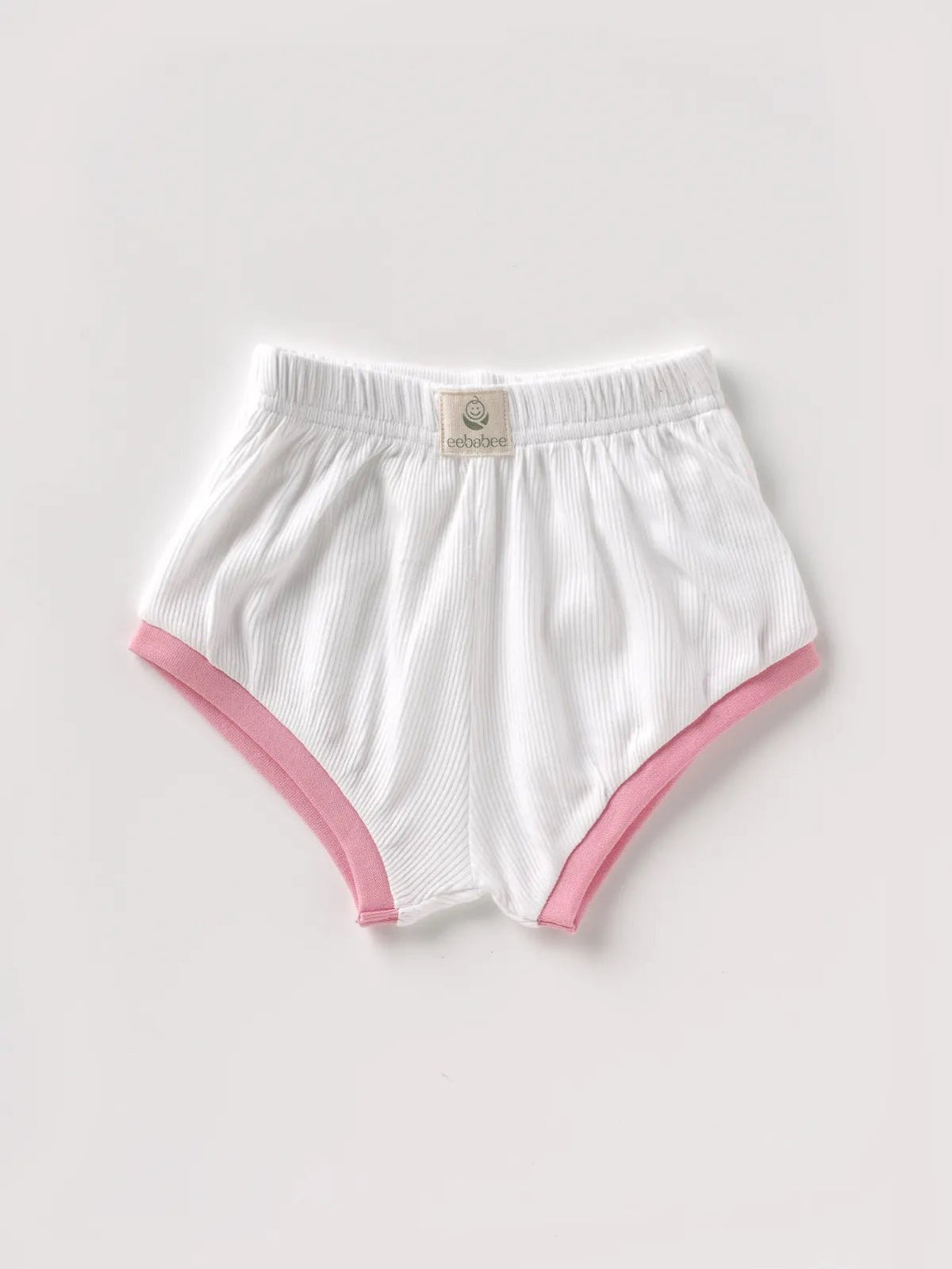 Half sleeve pure white, pink summer outfit for baby