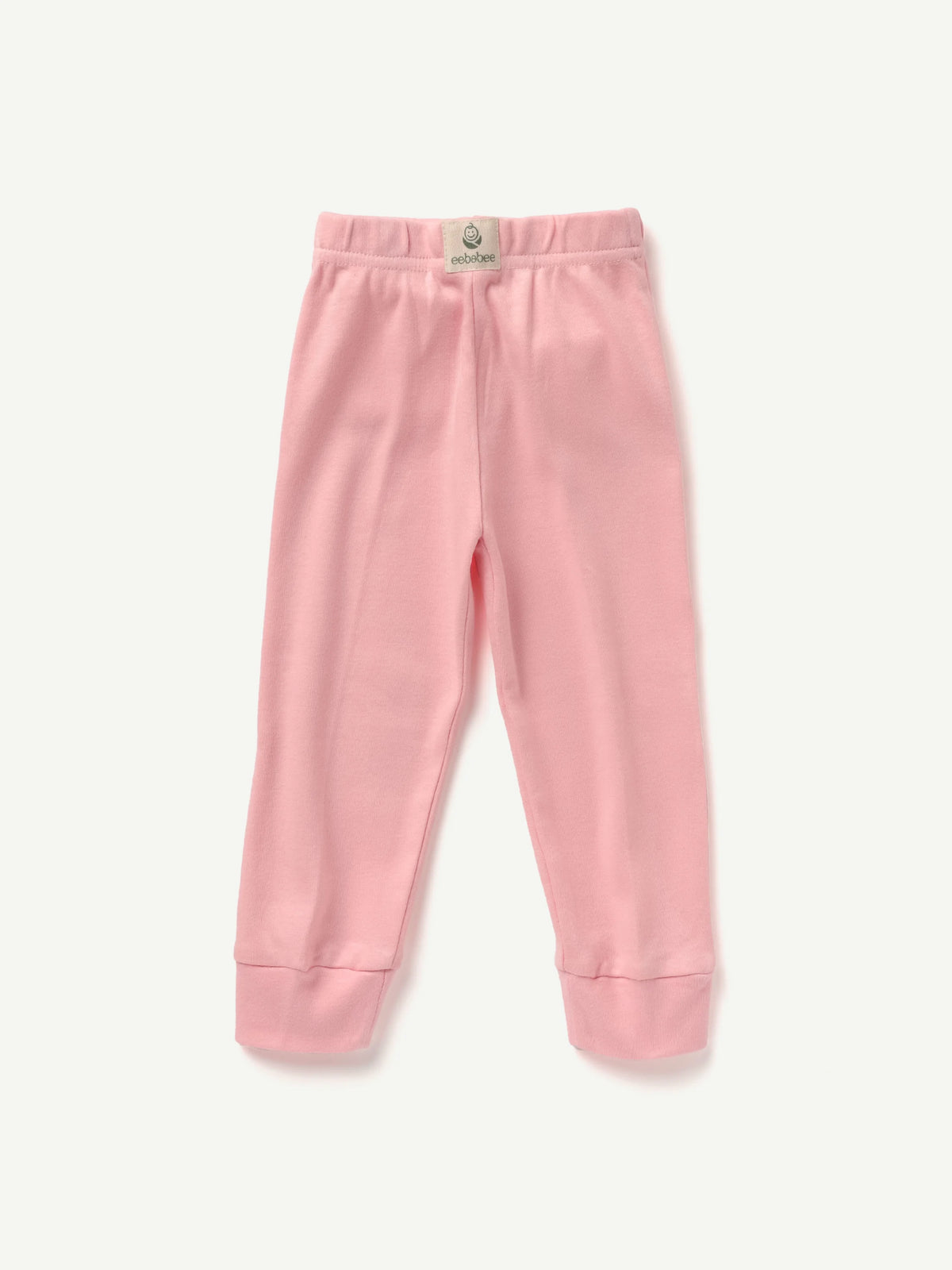BABY GIRLS SOLID COTTON PANT 2 PCS