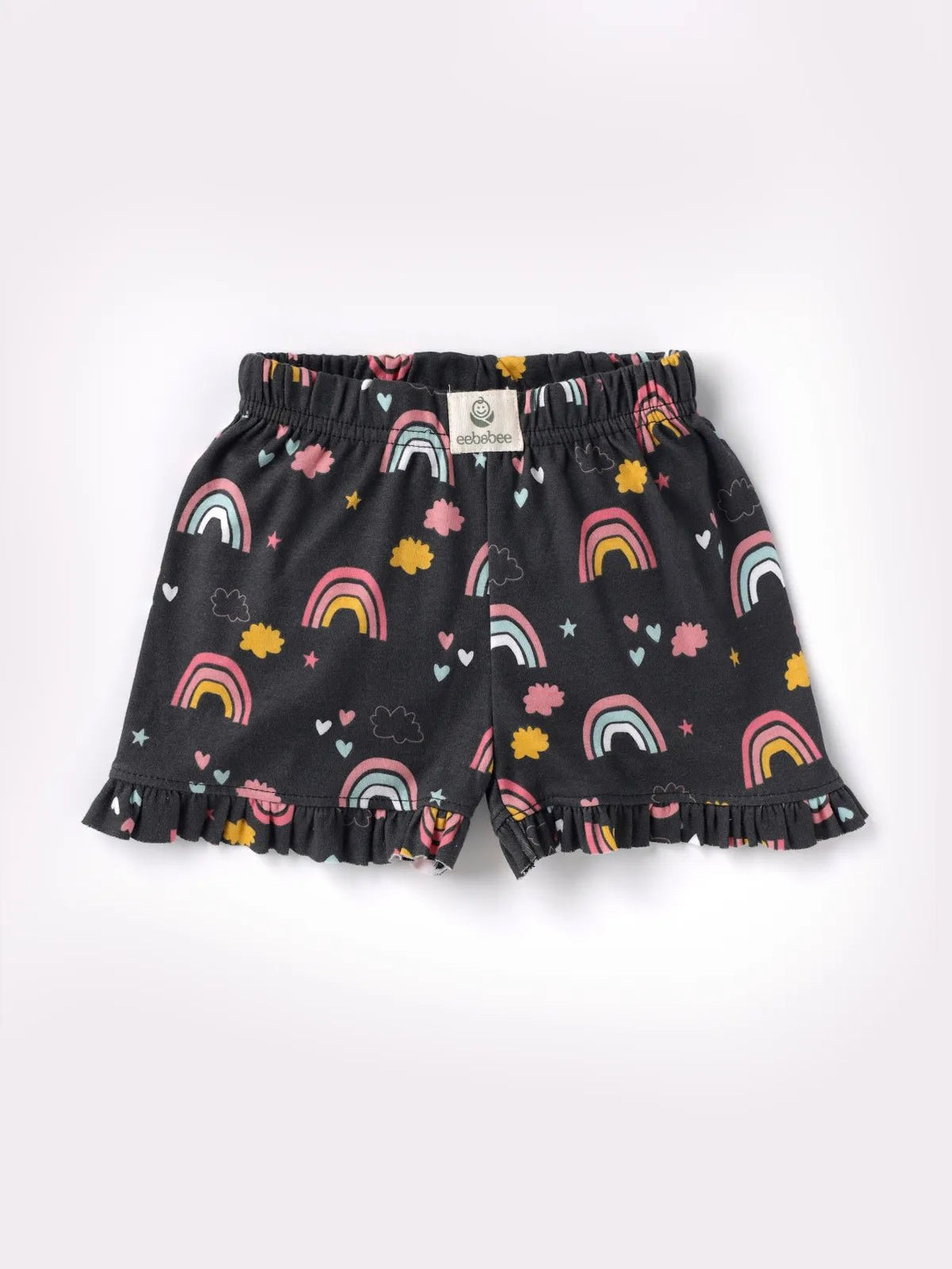 Full sleeve black frill set for baby girl