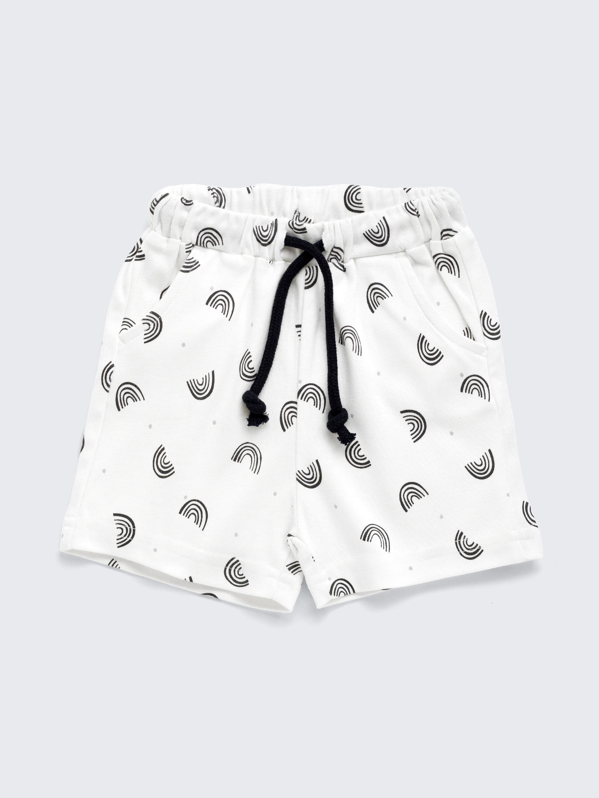 Newborn Unisex Monochrome Rainbow Print Co-Ord Set