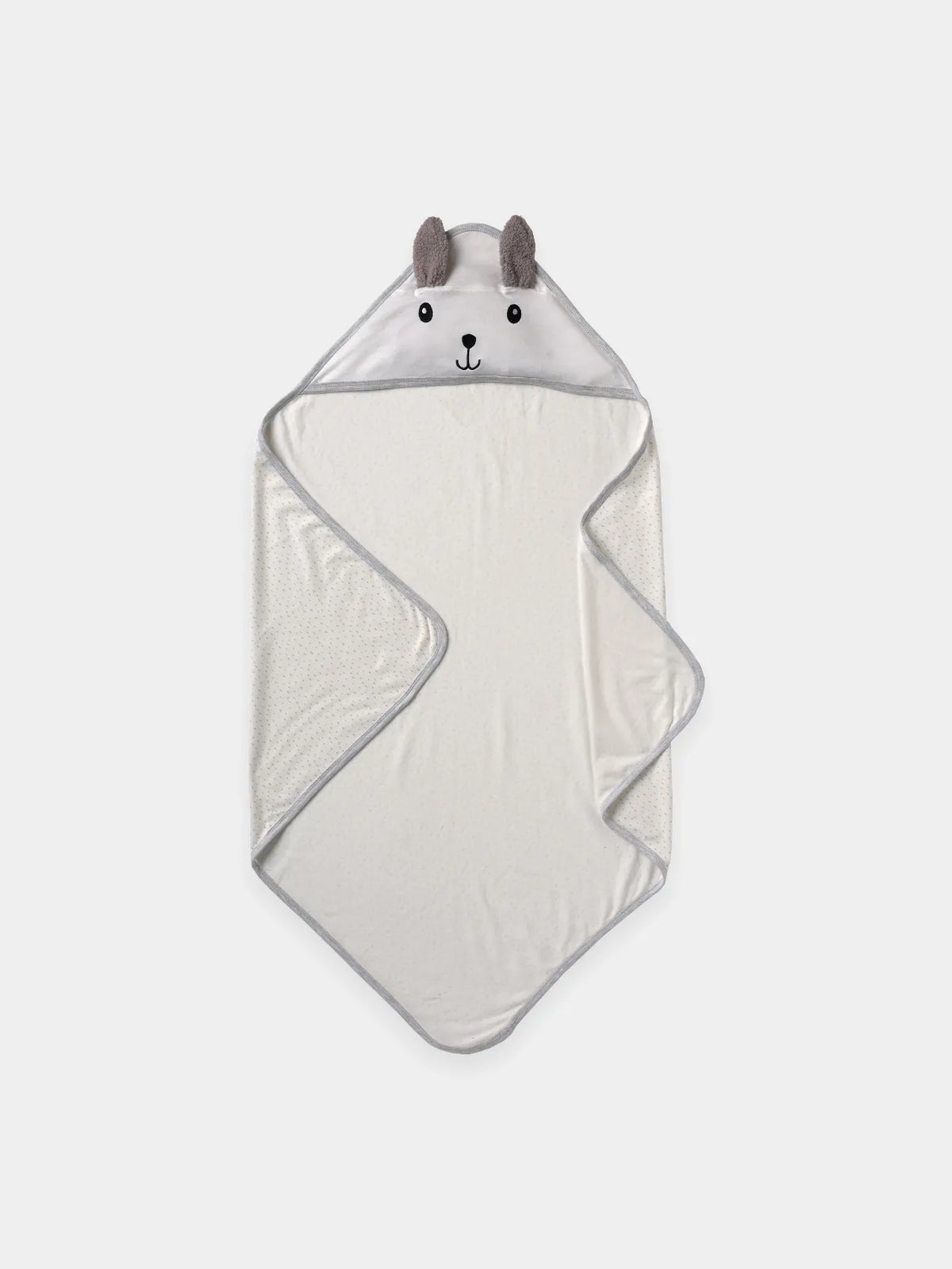 Essential Newborn Baby Kit – Pajama Set, 2 Rompers, Bear Hooded Towel & Muslin Swaddle