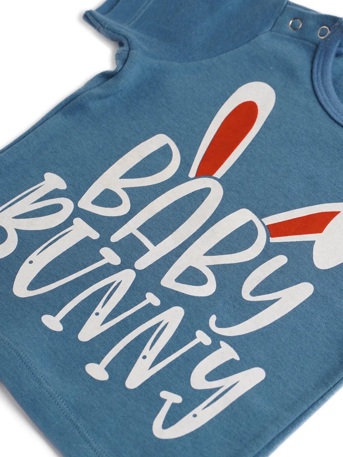 Half sleeve blue graphic tee for baby