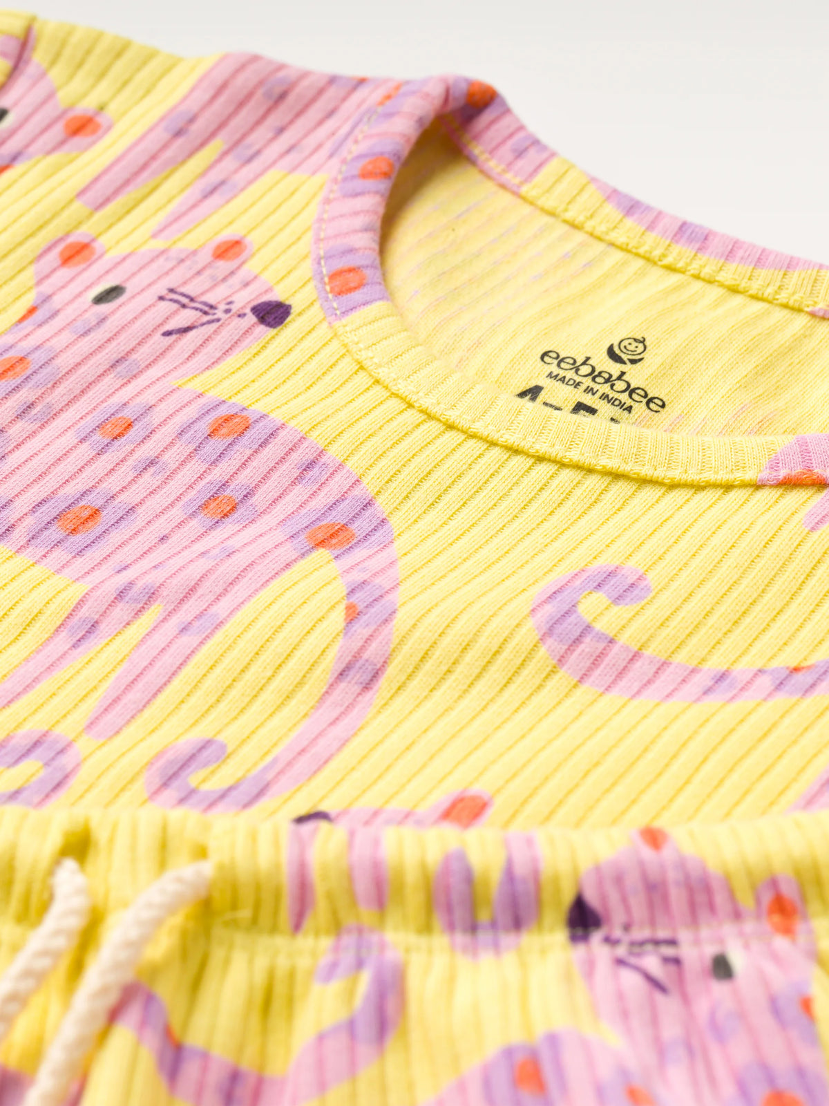 Playful Pink Cat Summer co-ord sets for girls