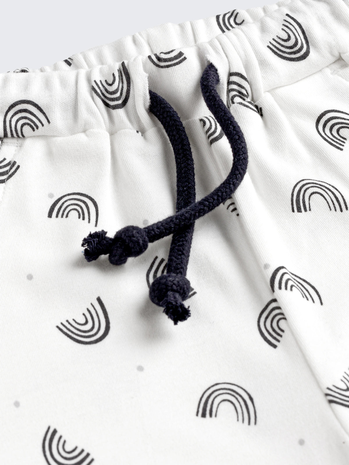 Newborn Unisex Monochrome Rainbow Print Co-Ord Set