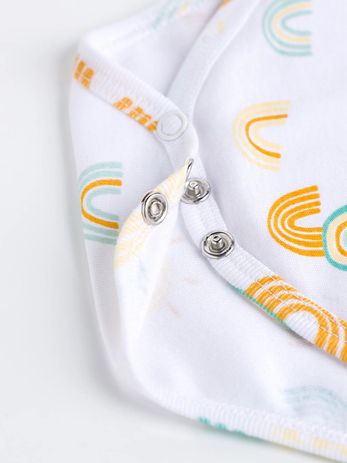 Sunny Rainbow Print Bodysuit & Shorts Summer Set for Baby