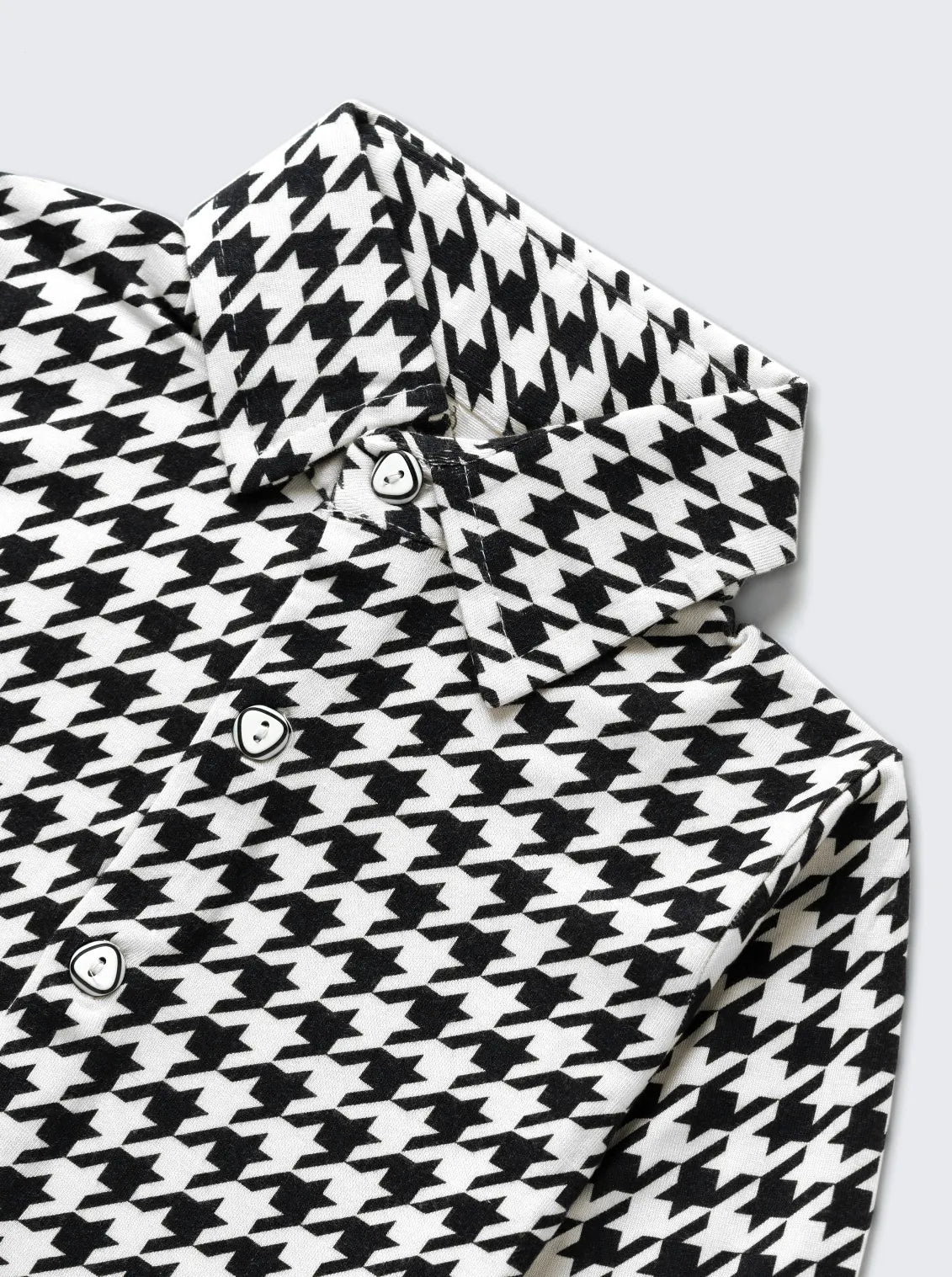 Girls Monochrome Houndstooth Comfy Co-ord Set