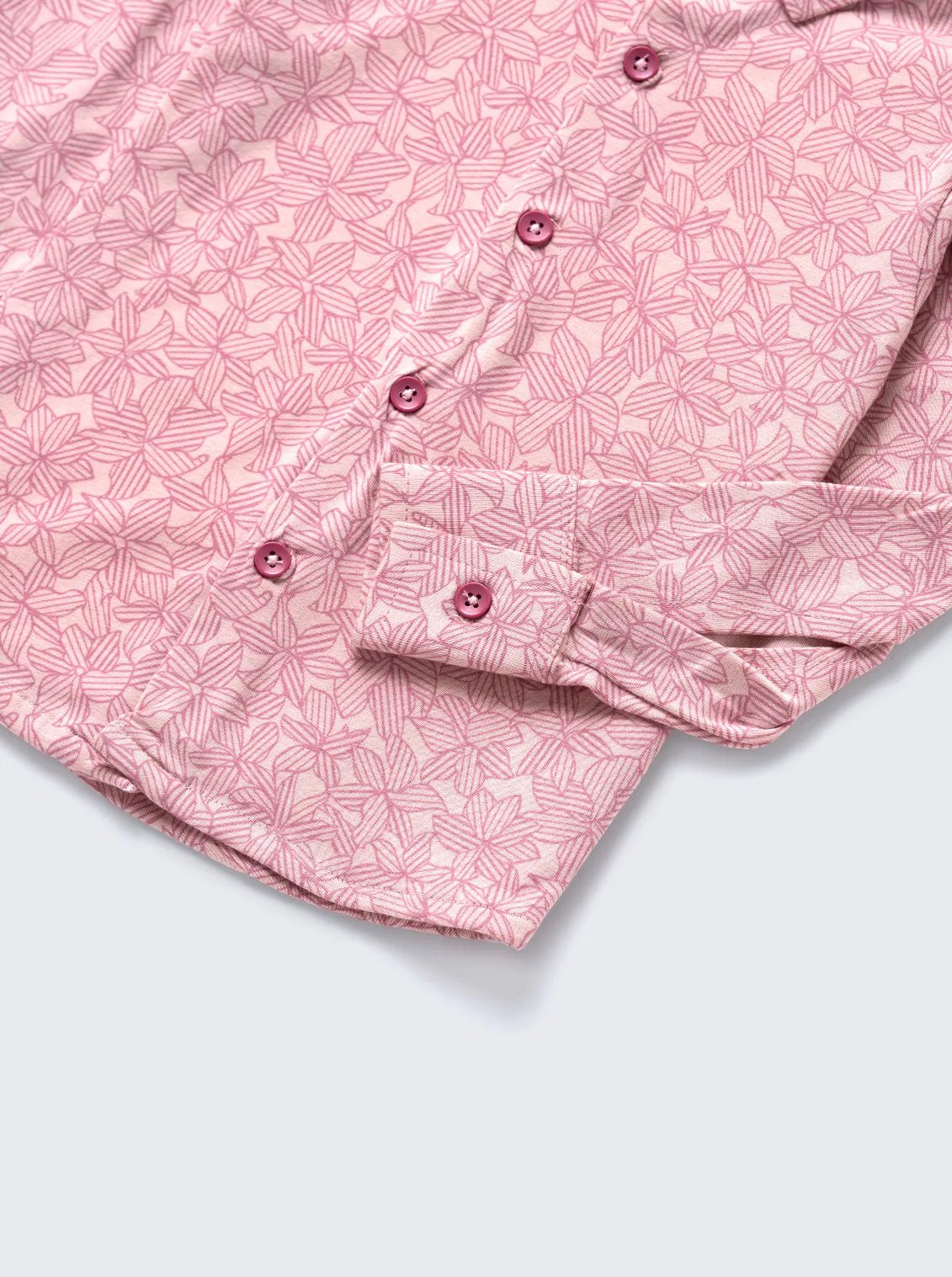 Pink Petal Printed Comfy Co-ord Set for Girls