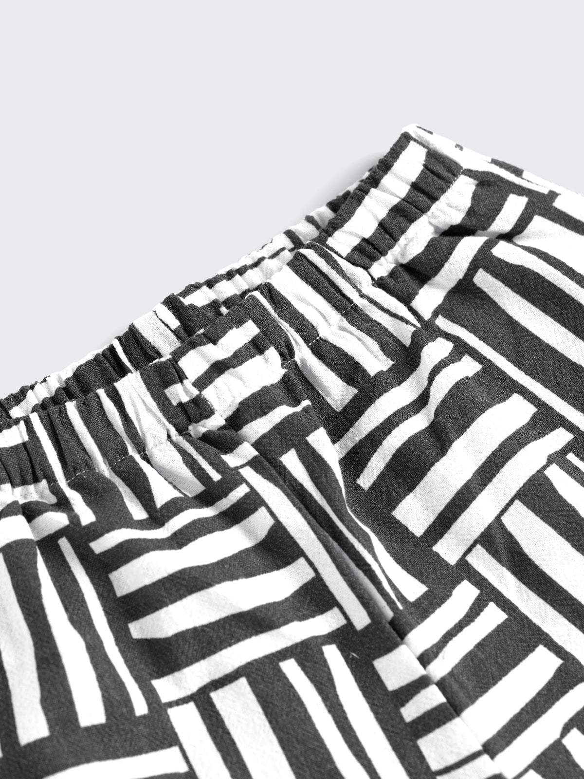 Monochrome Grid Cotton boys Co-ord Set