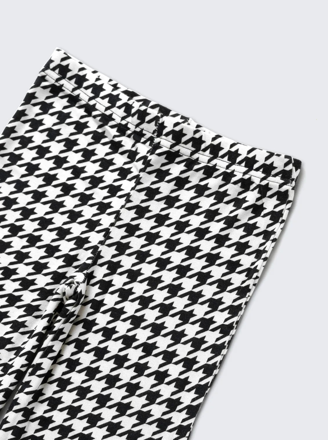 Girls Monochrome Houndstooth Comfy Co-ord Set
