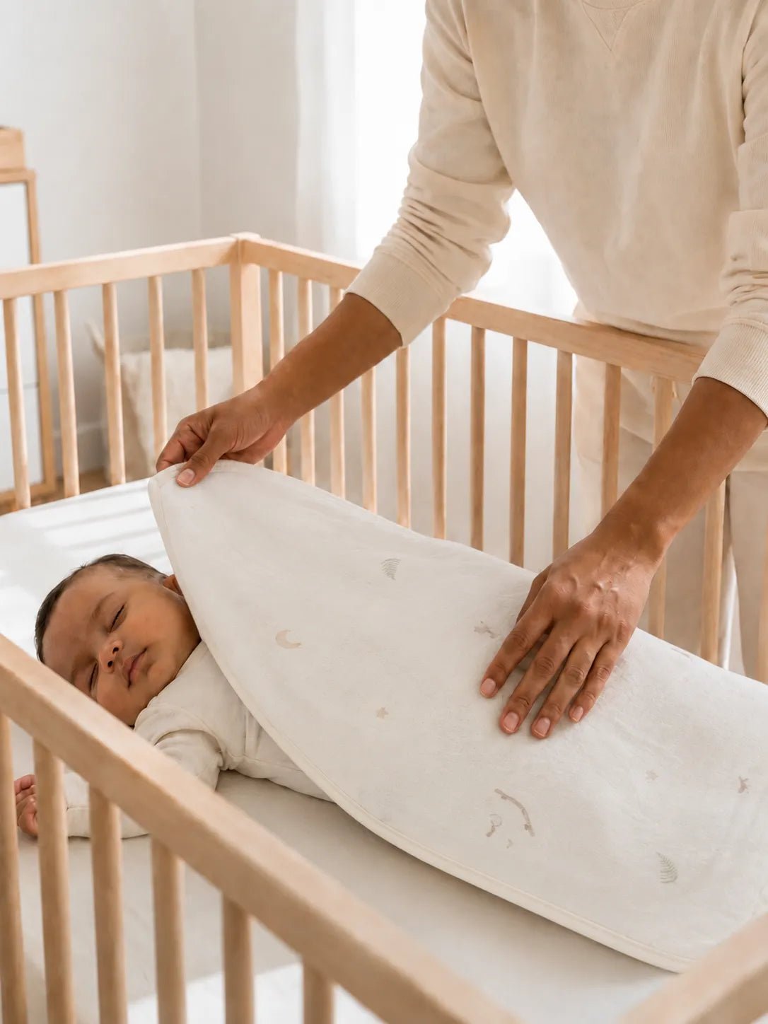 Organic Cotton Rocking Horse Baby Muslin Receiving Blanket