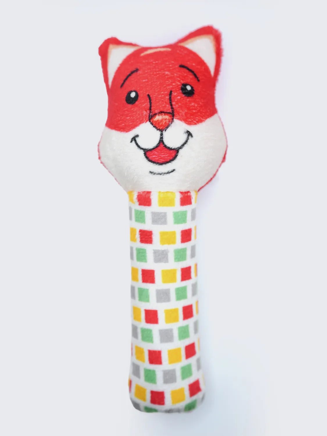 Cute Fox Plush Baby Rattle Toy – Soft Handheld