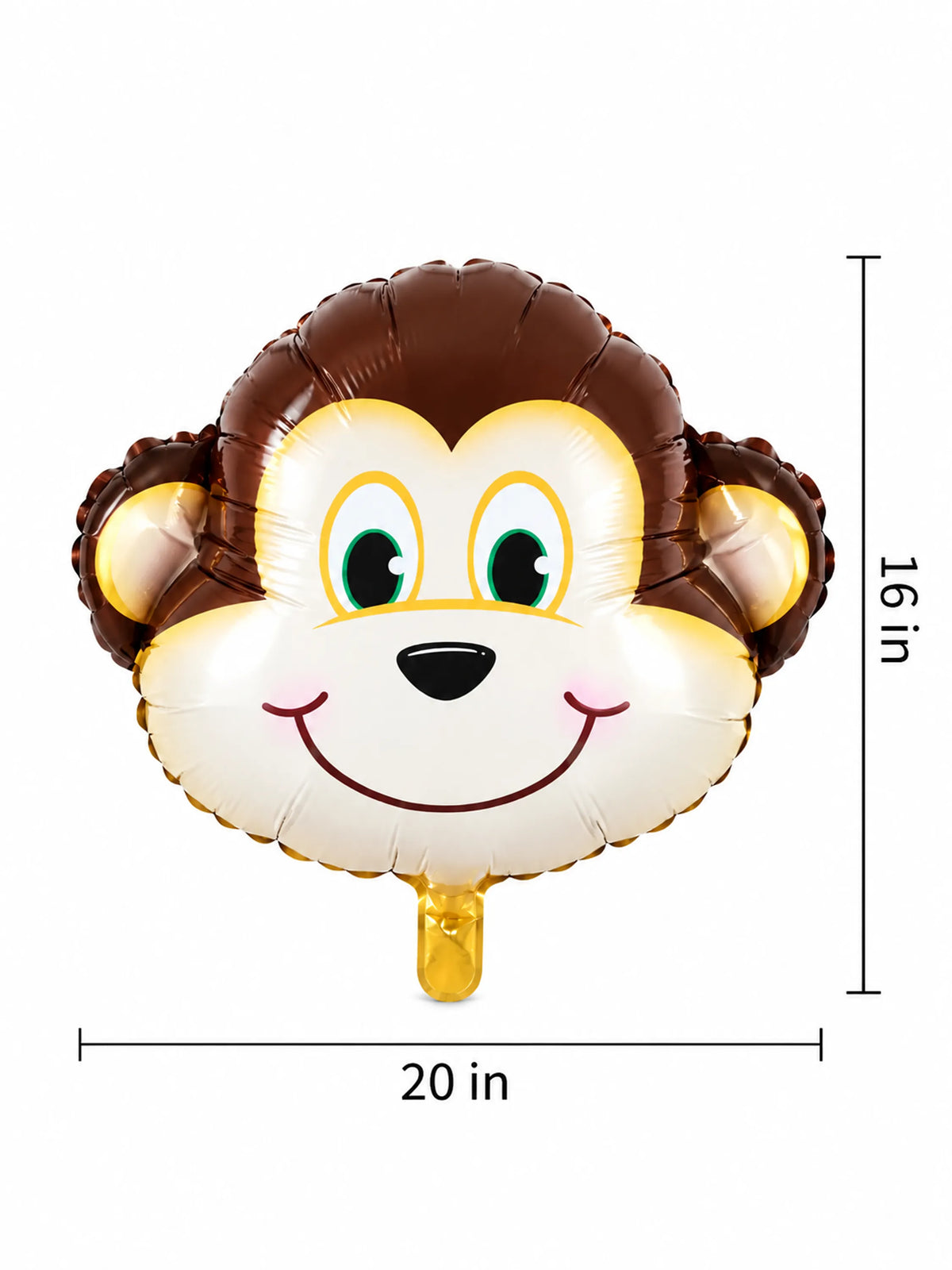 Safari Animal Face Foil Balloon Set – 8 Pcs