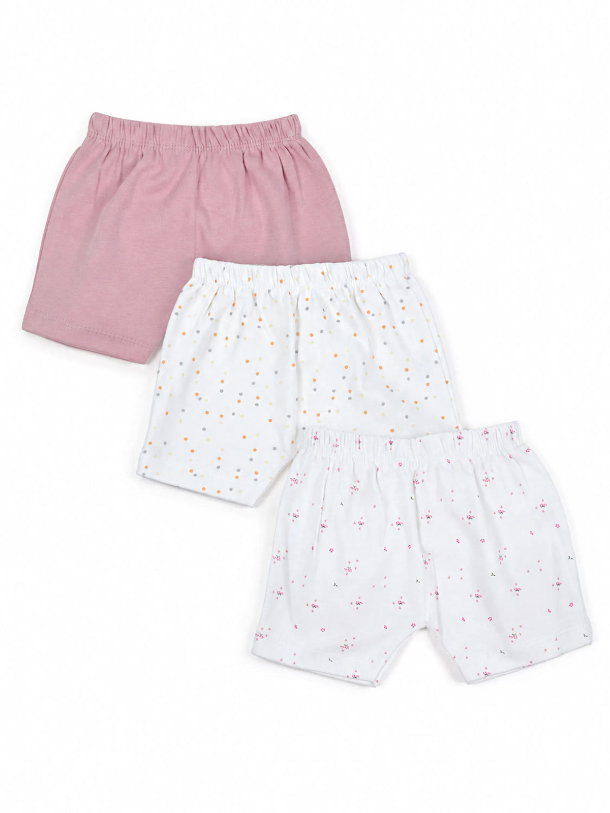 Baby Cotton Shorts 3 Piece Combo 3-6 Months