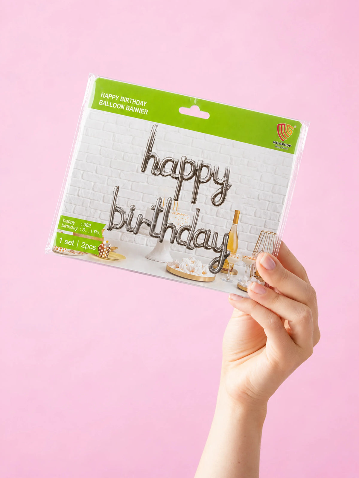 "Happy Birthday" Foil Balloon Banner