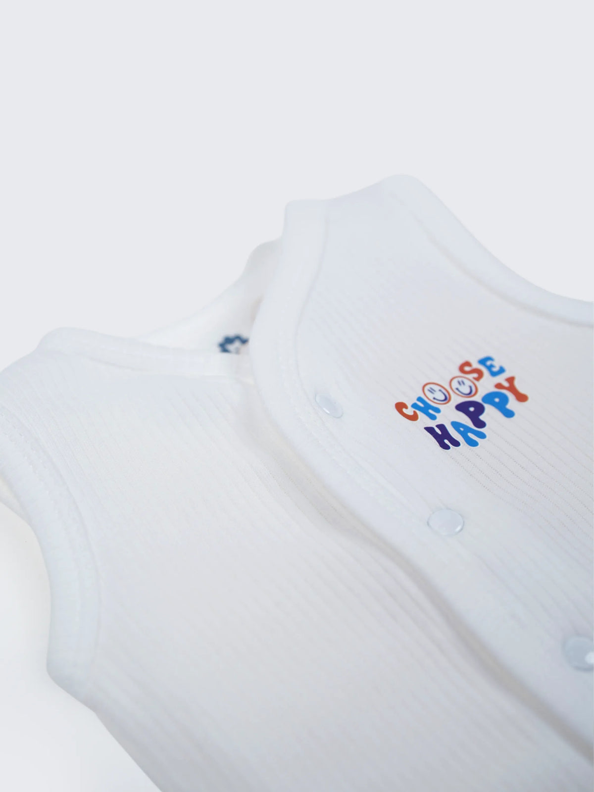 Baby Sleeveless Vest & Shorts Set - White
