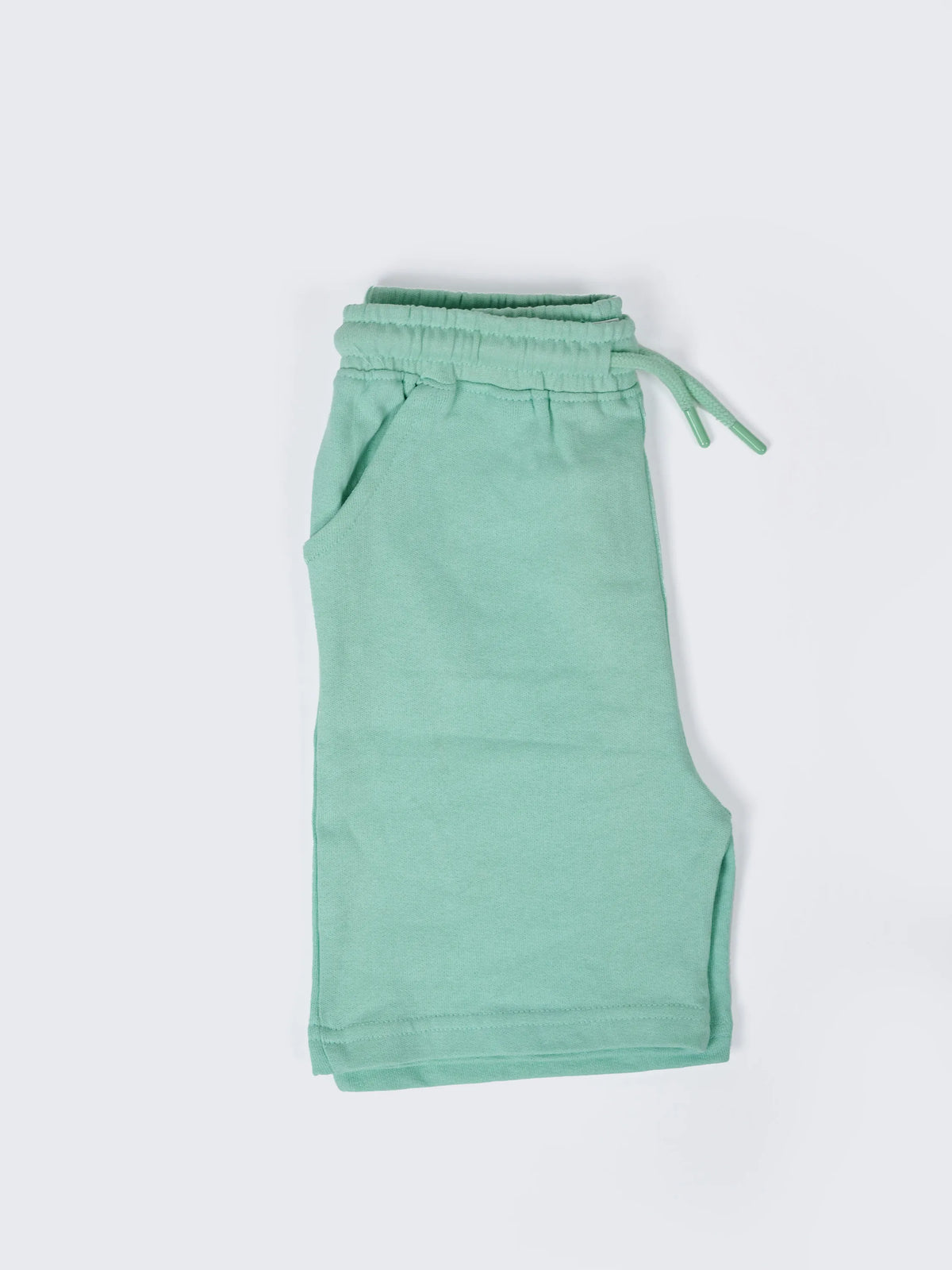 Kids Cotton Terry Shorts – Mint Green