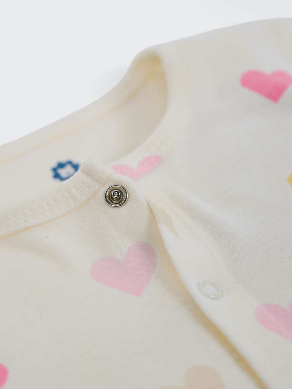 Unisex Baby Heart Print Sleepsuit