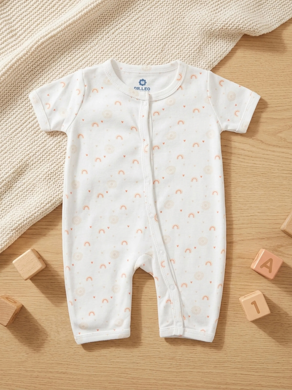 Unisex Printed Baby Jumpsuit