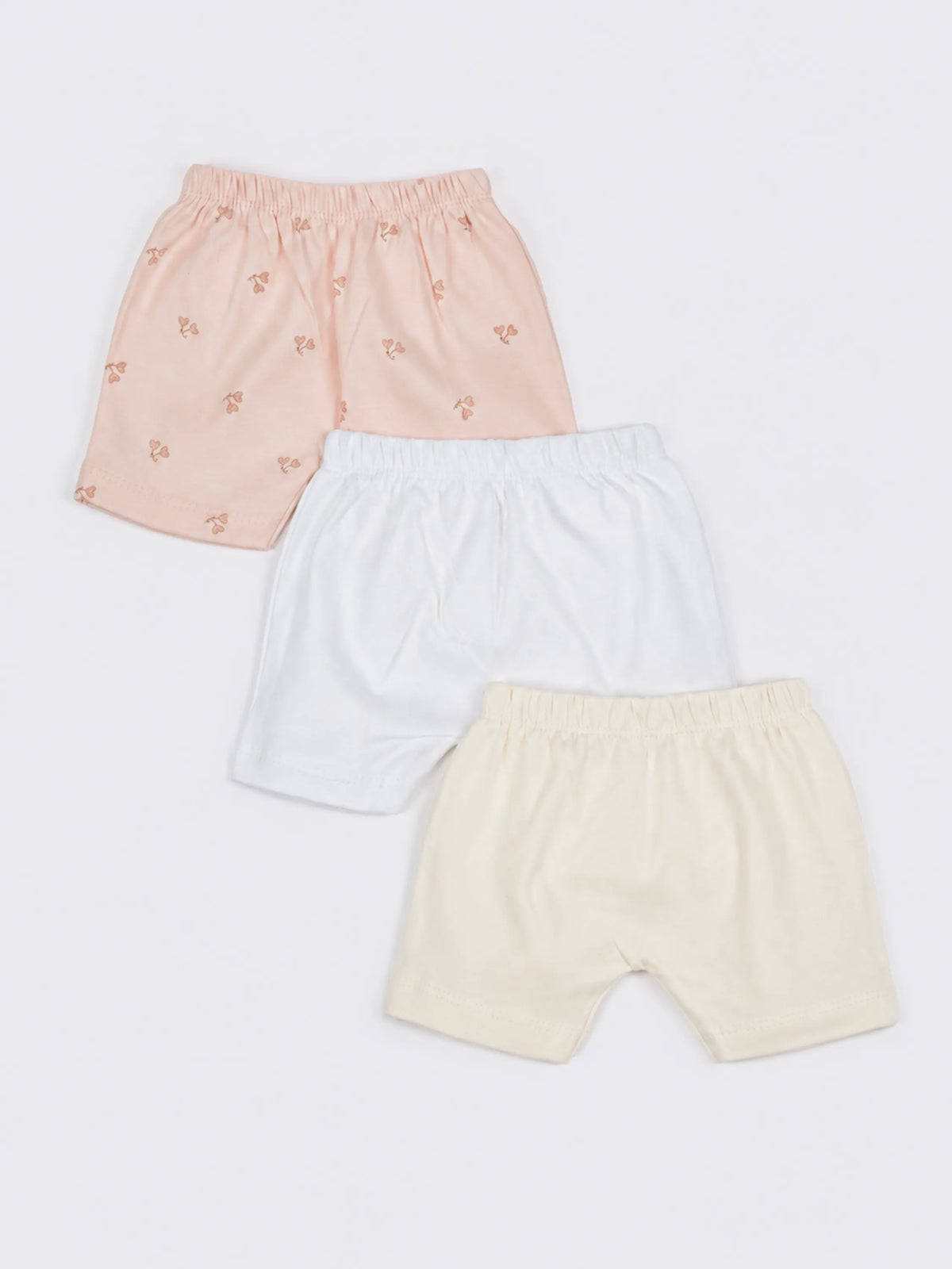 Baby Cotton Shorts 3 Piece Combo 3-6 Months