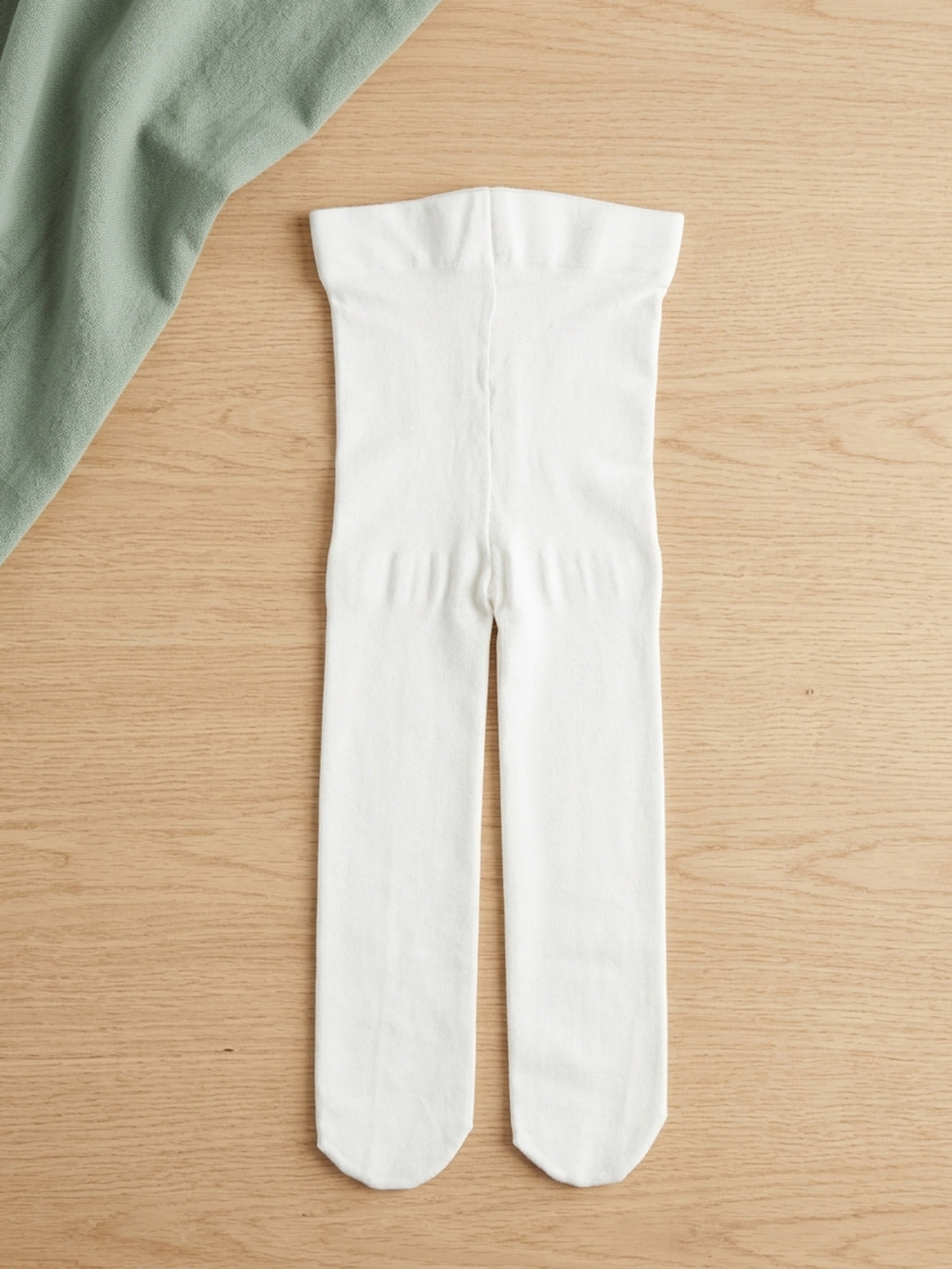 Baby Footed Tights Soft Stretch-White