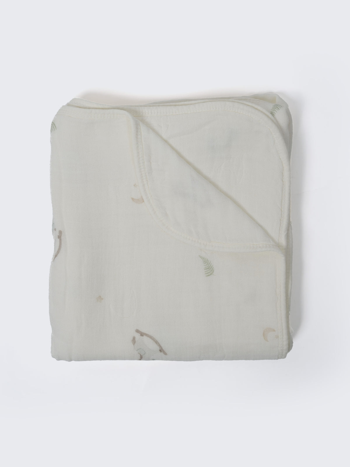 Organic Cotton Rocking Horse Baby Muslin Receiving Blanket
