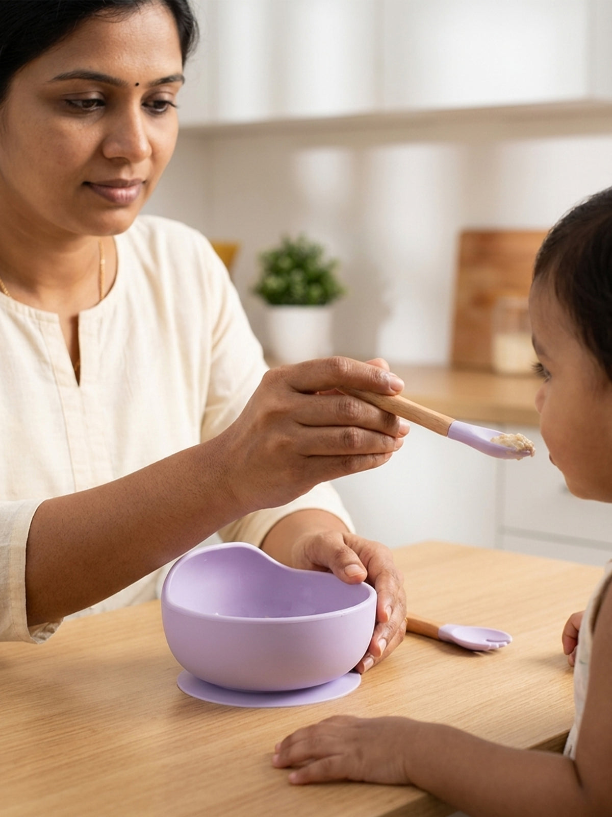Silicone Suction Bowl Feeding Set with Spoon & Fork