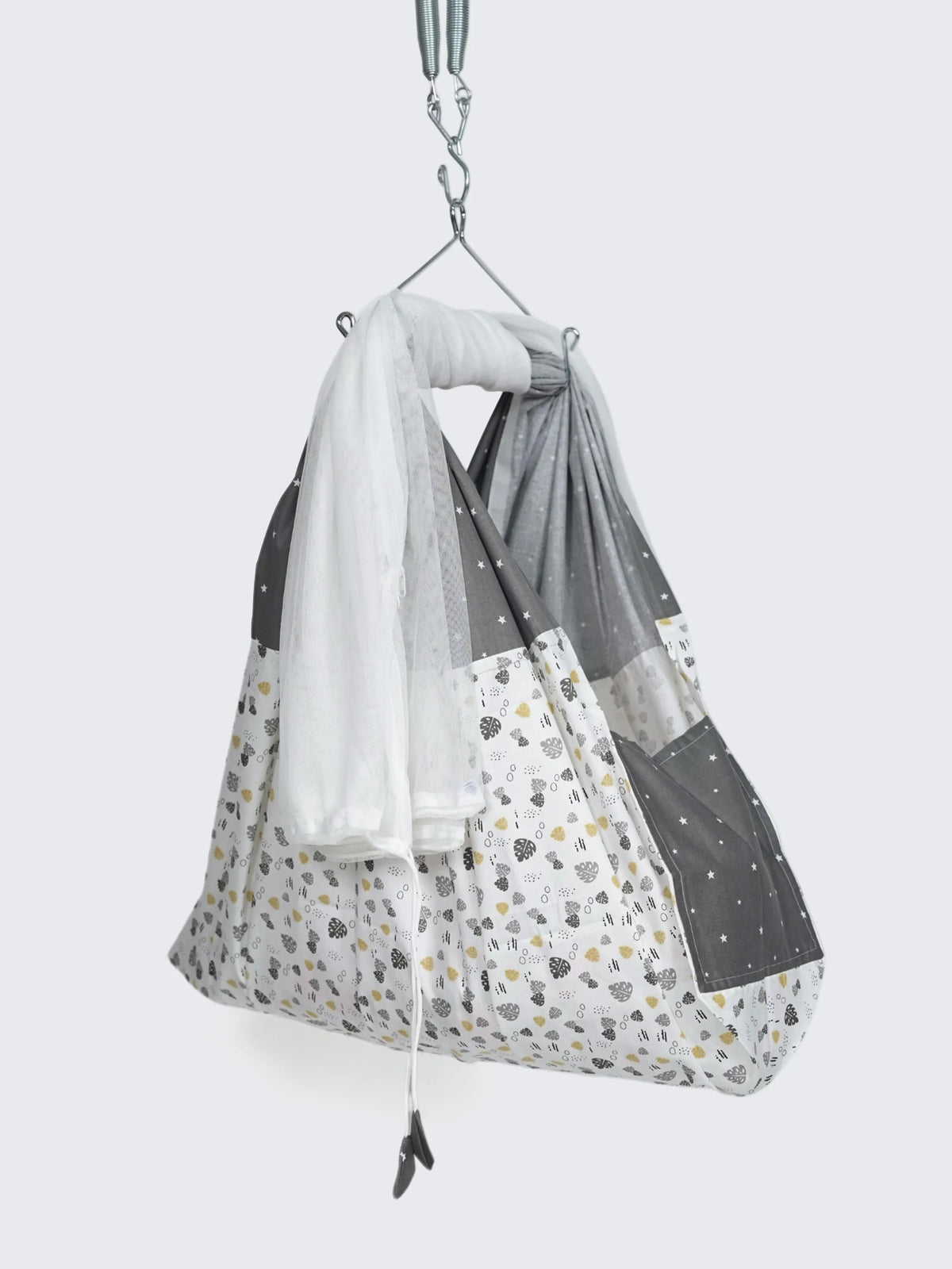 Twill Baby Cradle Safeguard Set - Leaf