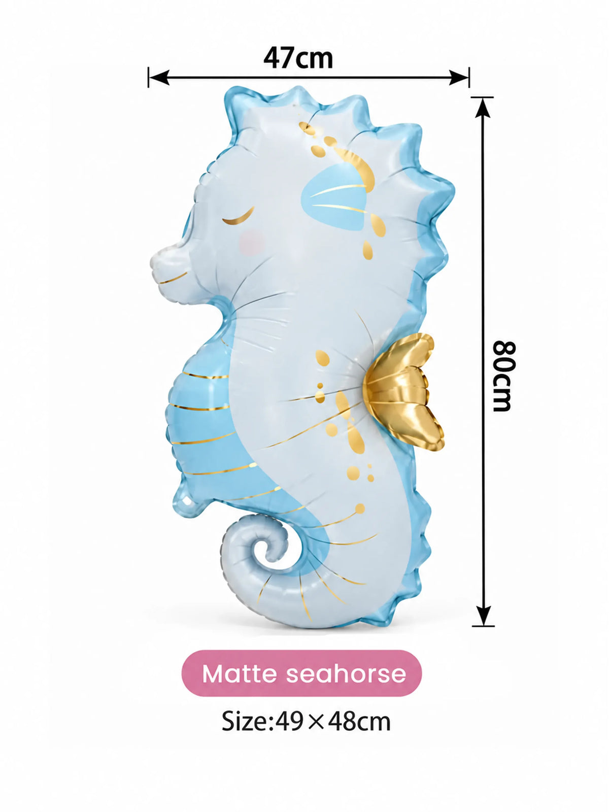 Ocean Theme Foil Balloon Set – 10 Pcs, Sea Animals