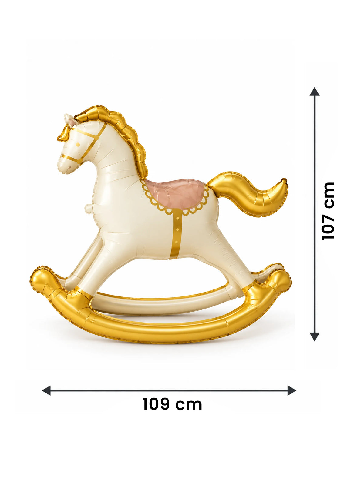Rocking Horse Stroller Baby Shower Foil Balloon Set