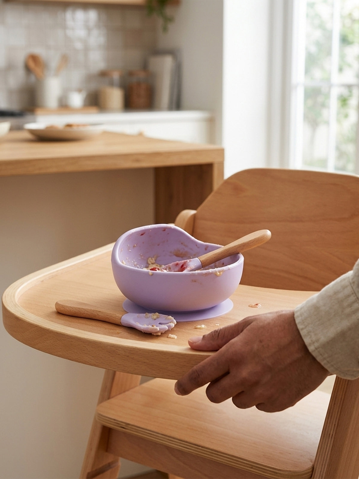Silicone Suction Bowl Feeding Set with Spoon & Fork