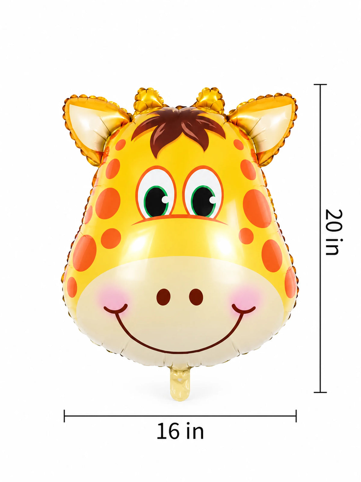 Safari Animal Face Foil Balloon Set – 8 Pcs