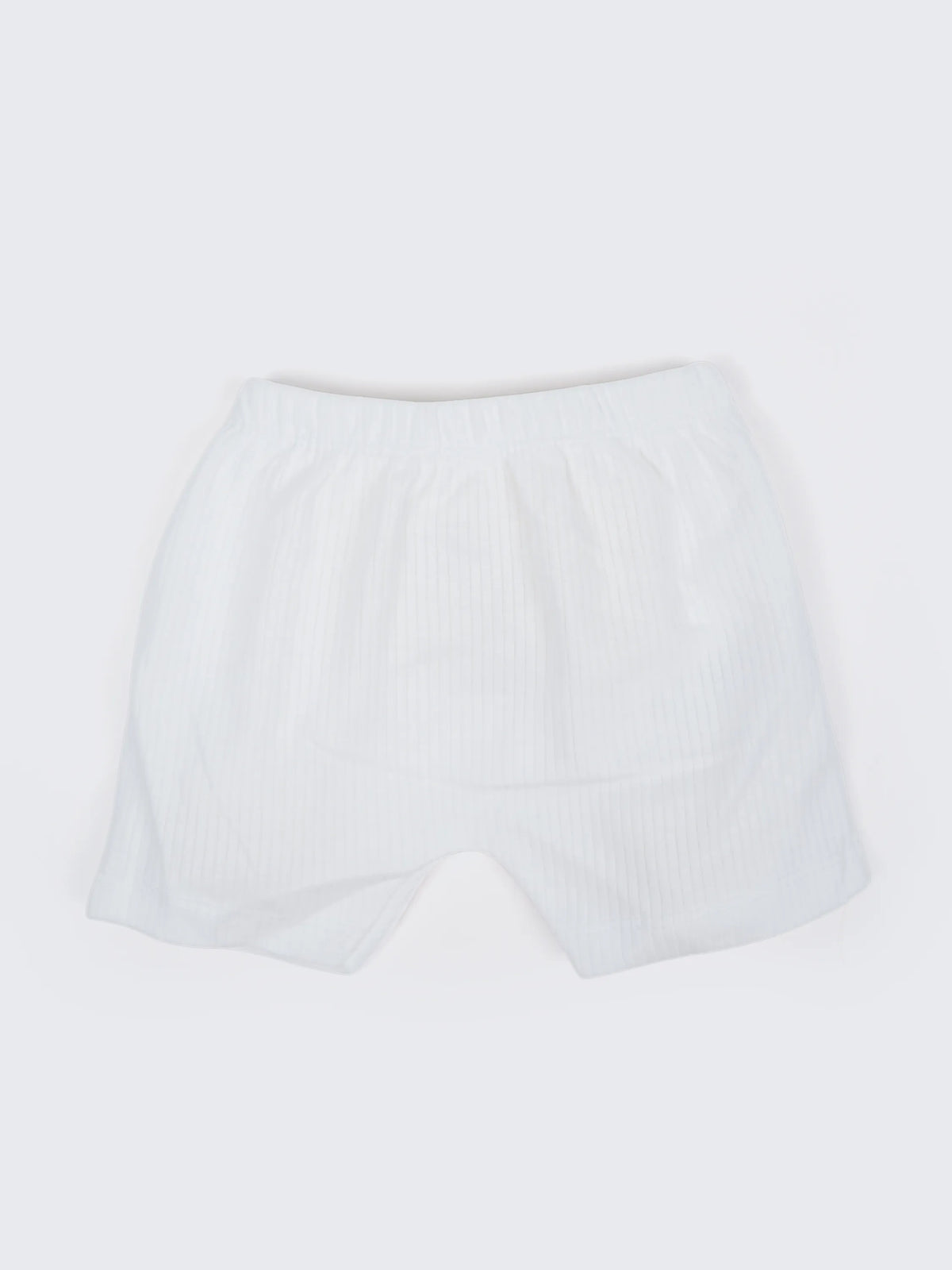 Baby Sleeveless Vest & Shorts Set - White