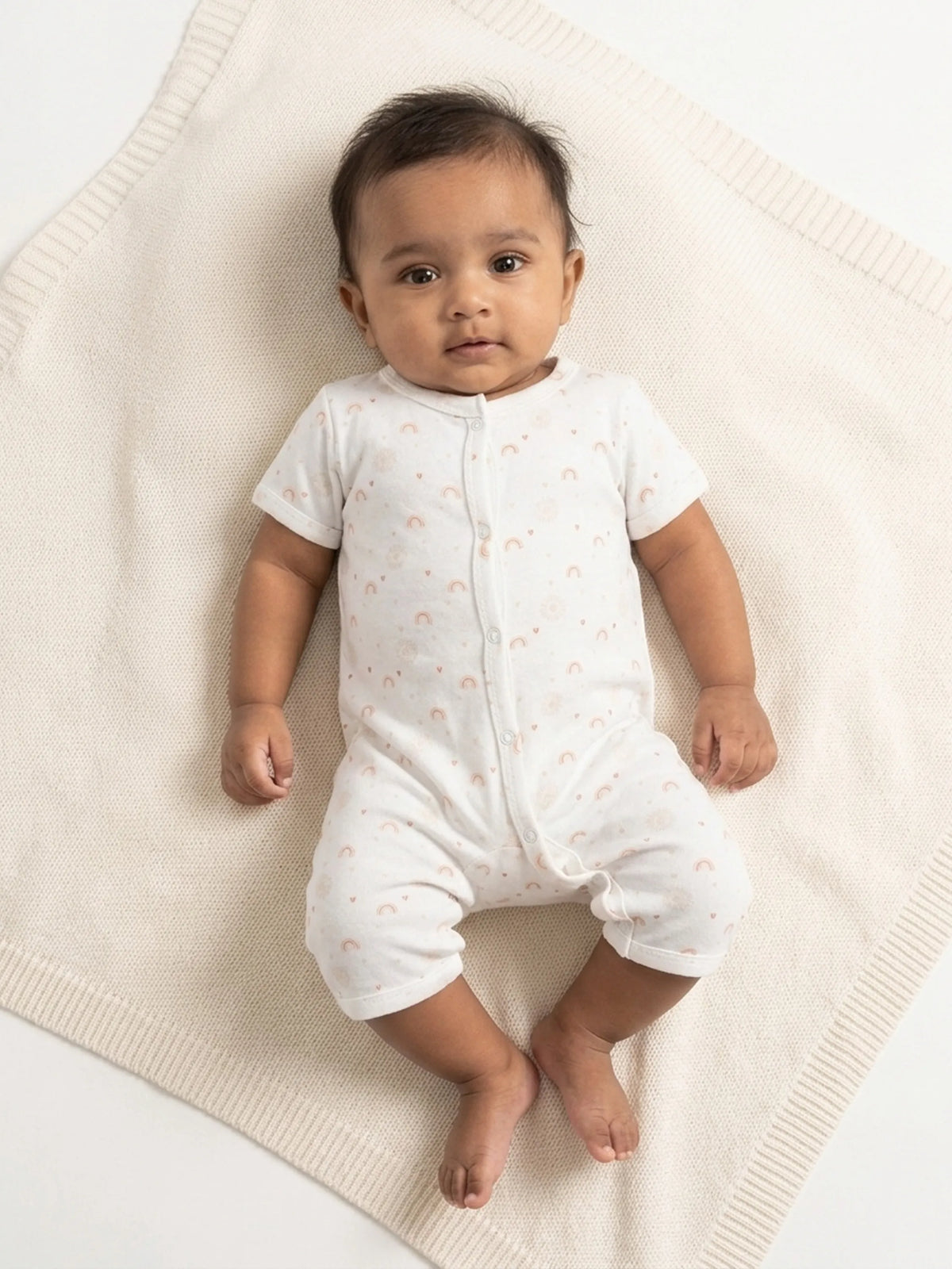 Unisex Printed Baby Jumpsuit