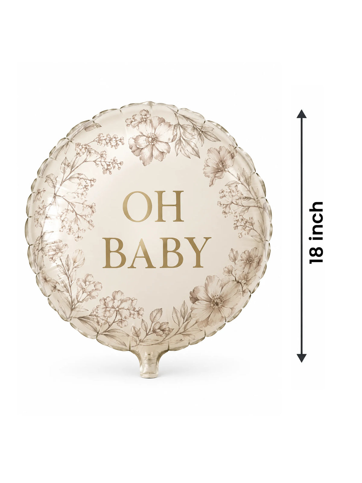 Rocking Horse Stroller Baby Shower Foil Balloon Set
