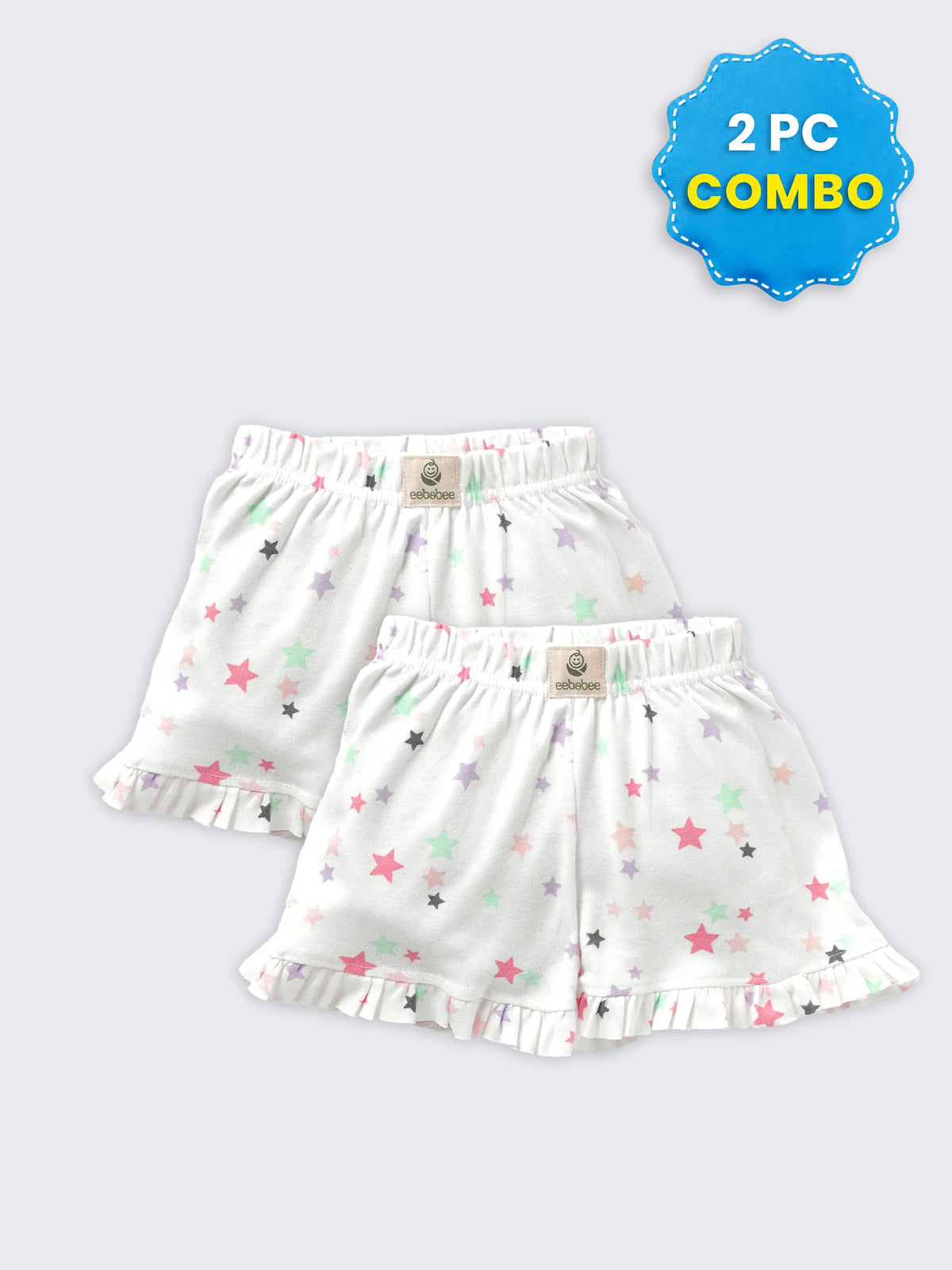 2 Pc Unisex Combo Shorts 0-3 Months