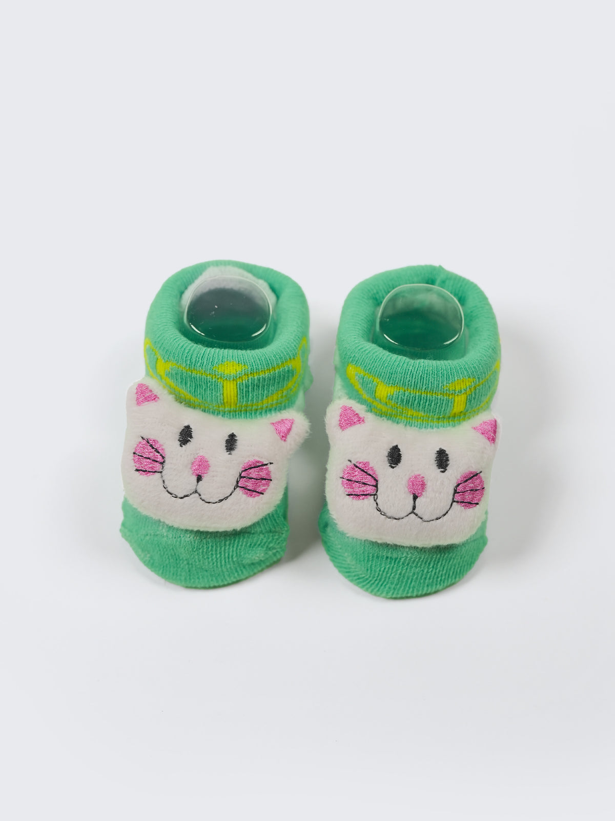 Baby Plush Rattle Socks Cupcake & Cat Design