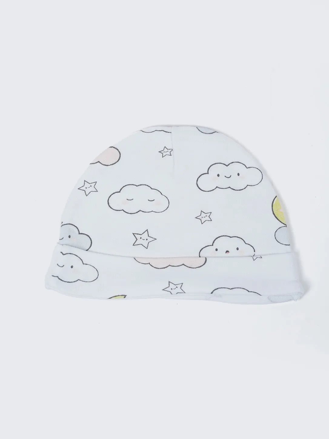 Baby Cotton Cap 3 Pack - Pink & Prints