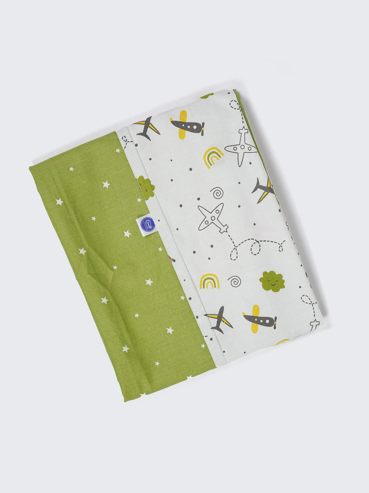 Twill Mix & Match Thottil/Jhula/Cradle Cloth with Net - Airplane