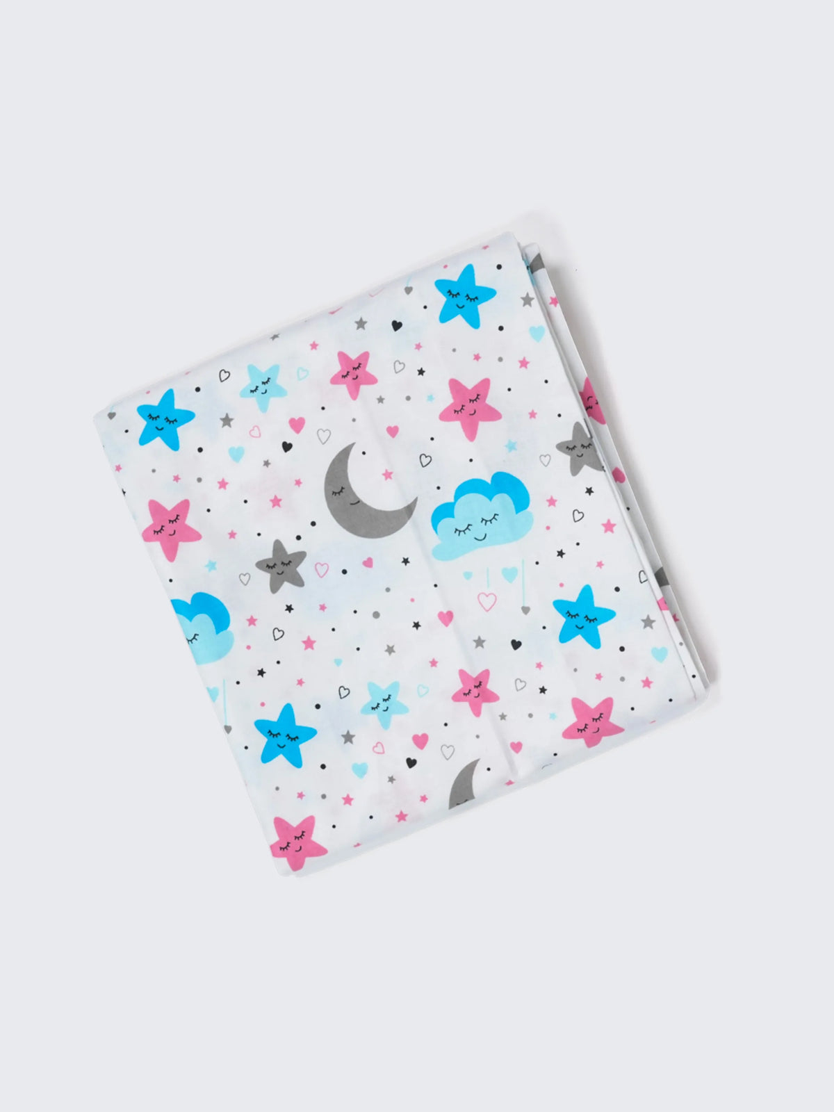 Twill Print Baby Hanging Cradle/Thottil/Jhula - Moon, Star & Cloud
