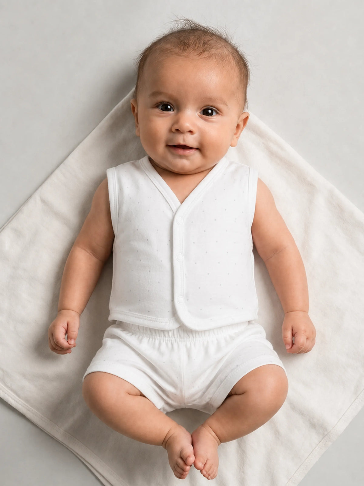 Baby Sleeveless Jabla & Shorts Set - Printed