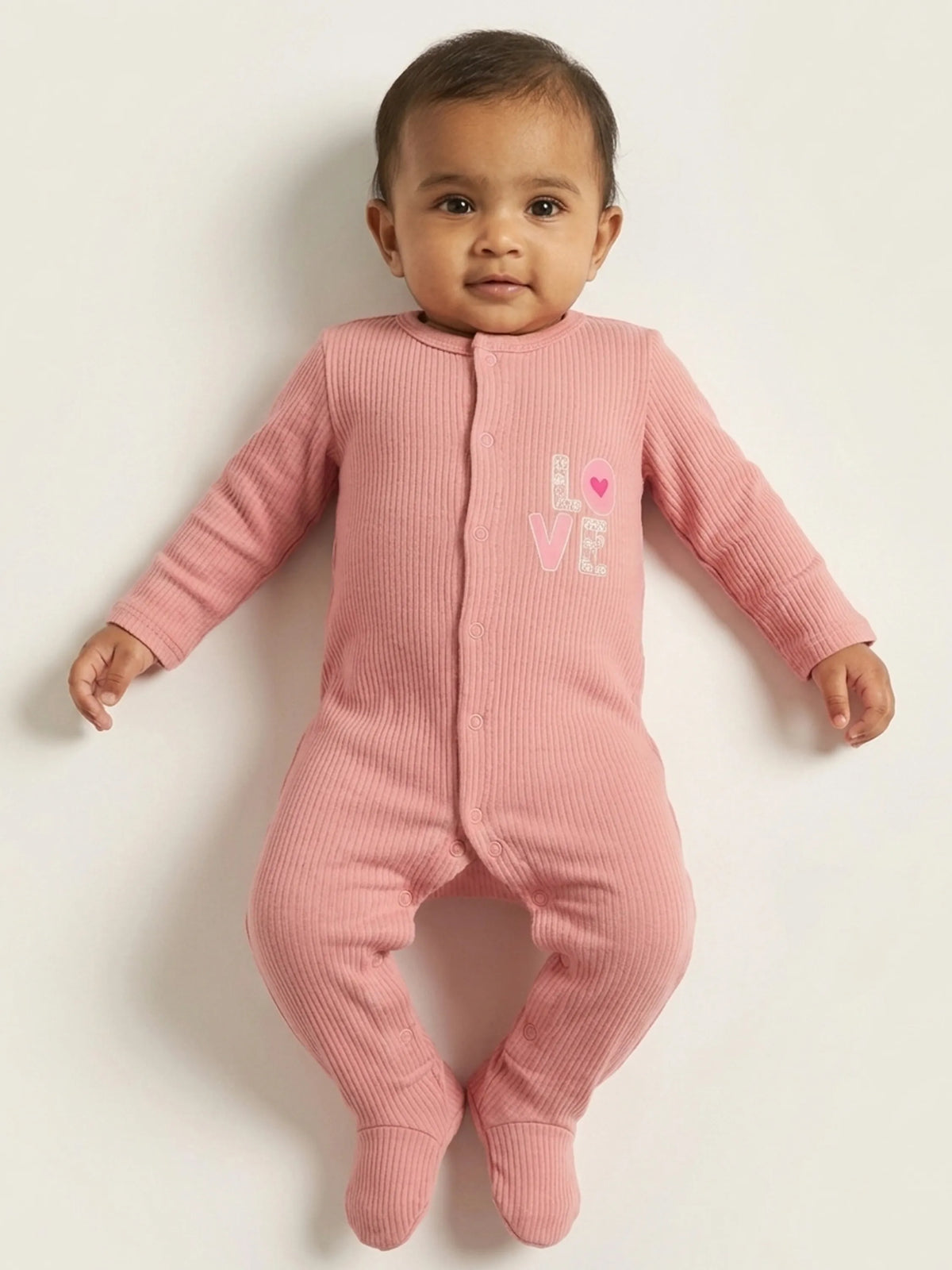 Pink Unisex Baby Sleepsuit - 3-6 Months