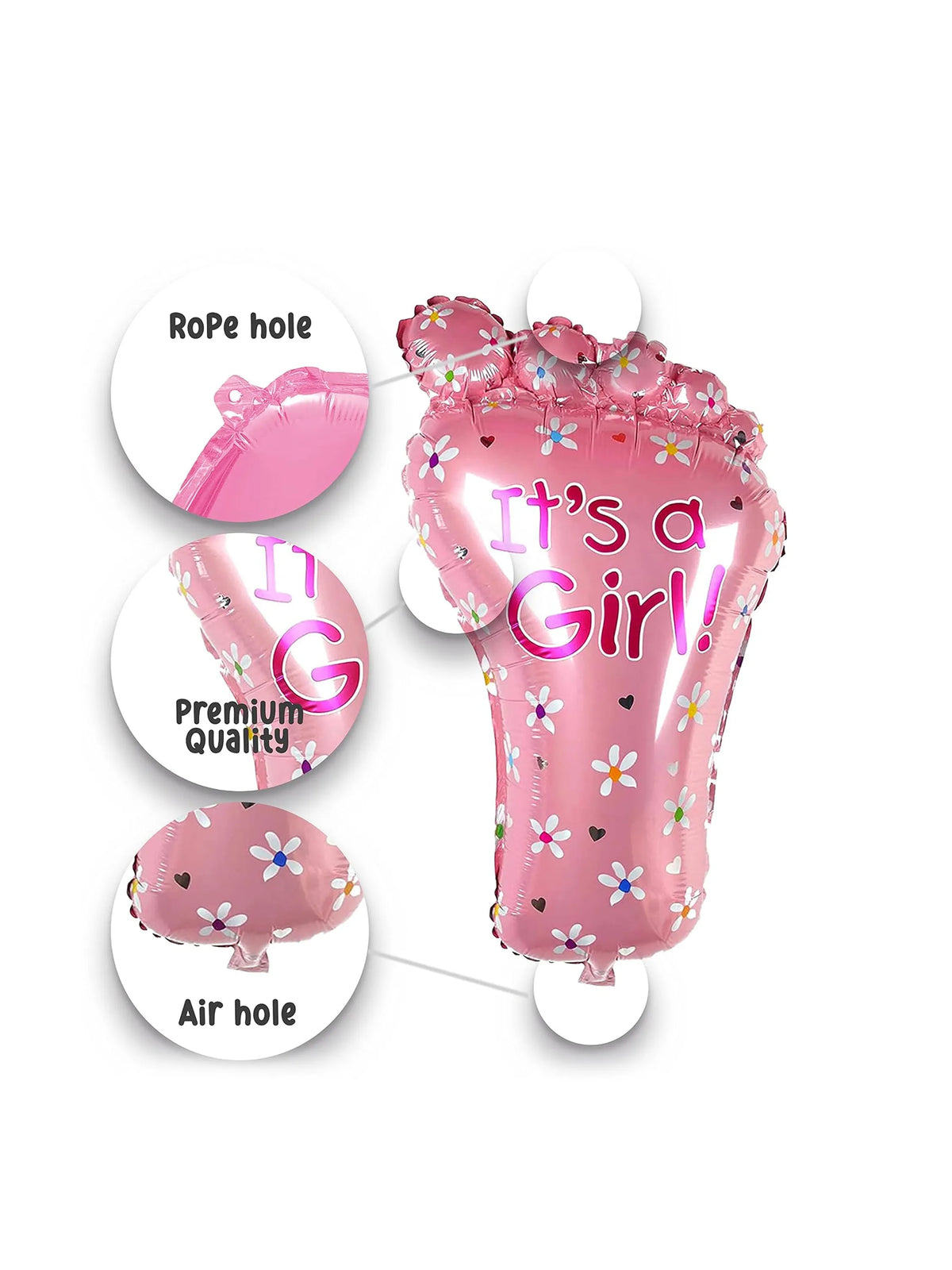 Footprint Foil Balloon - 1 Pc