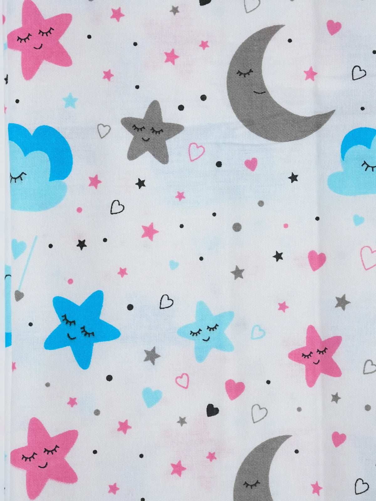 Twill Print Baby Hanging Cradle/Thottil/Jhula - Moon, Star & Cloud