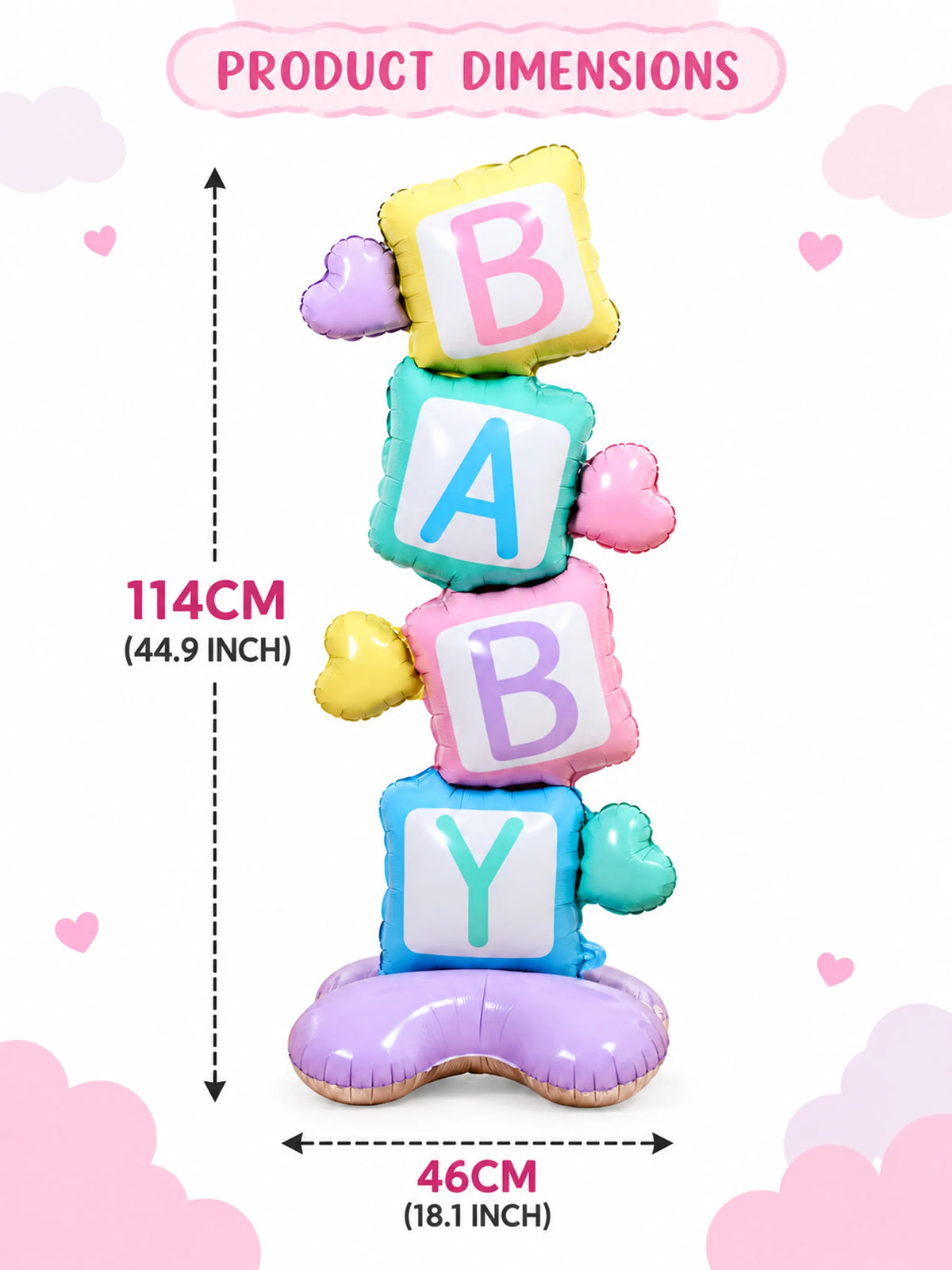 Baby ABC Alphabet Foil Balloon – Multicolor