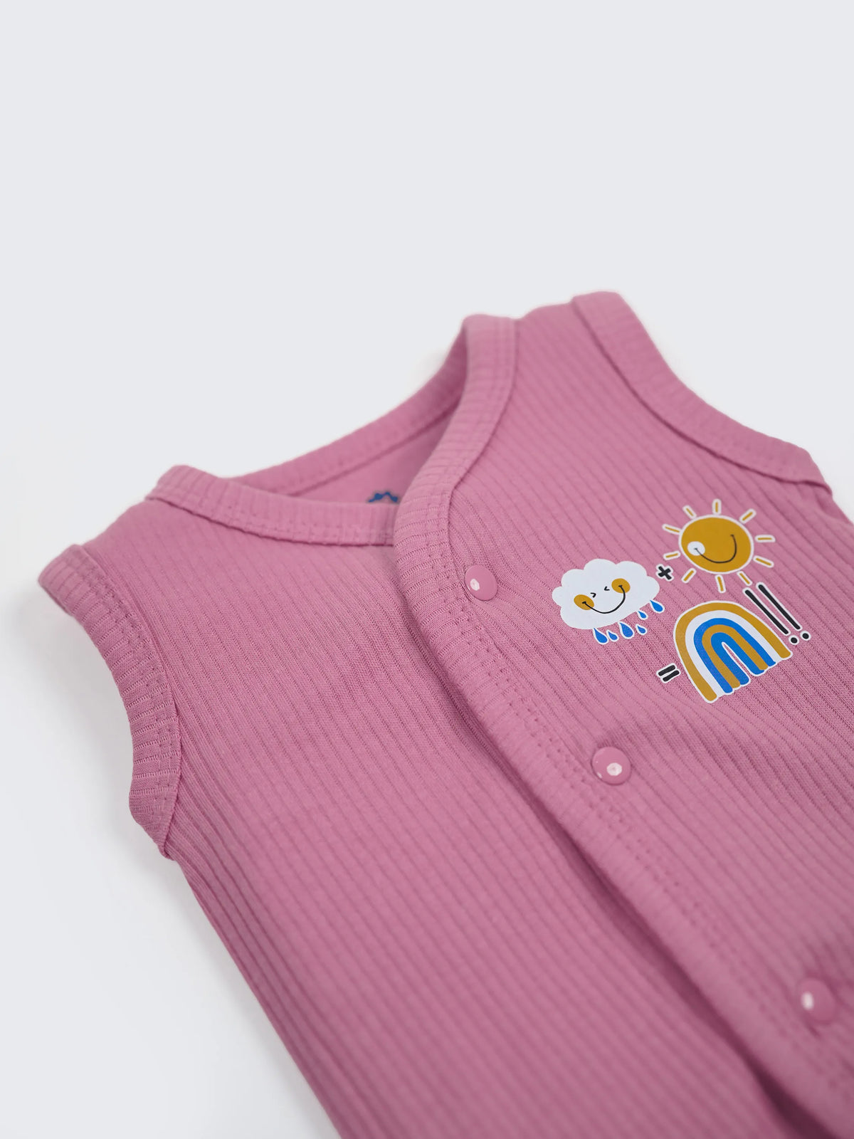 Baby Sleeveless Jabla & Shorts Set - 0-3 Months